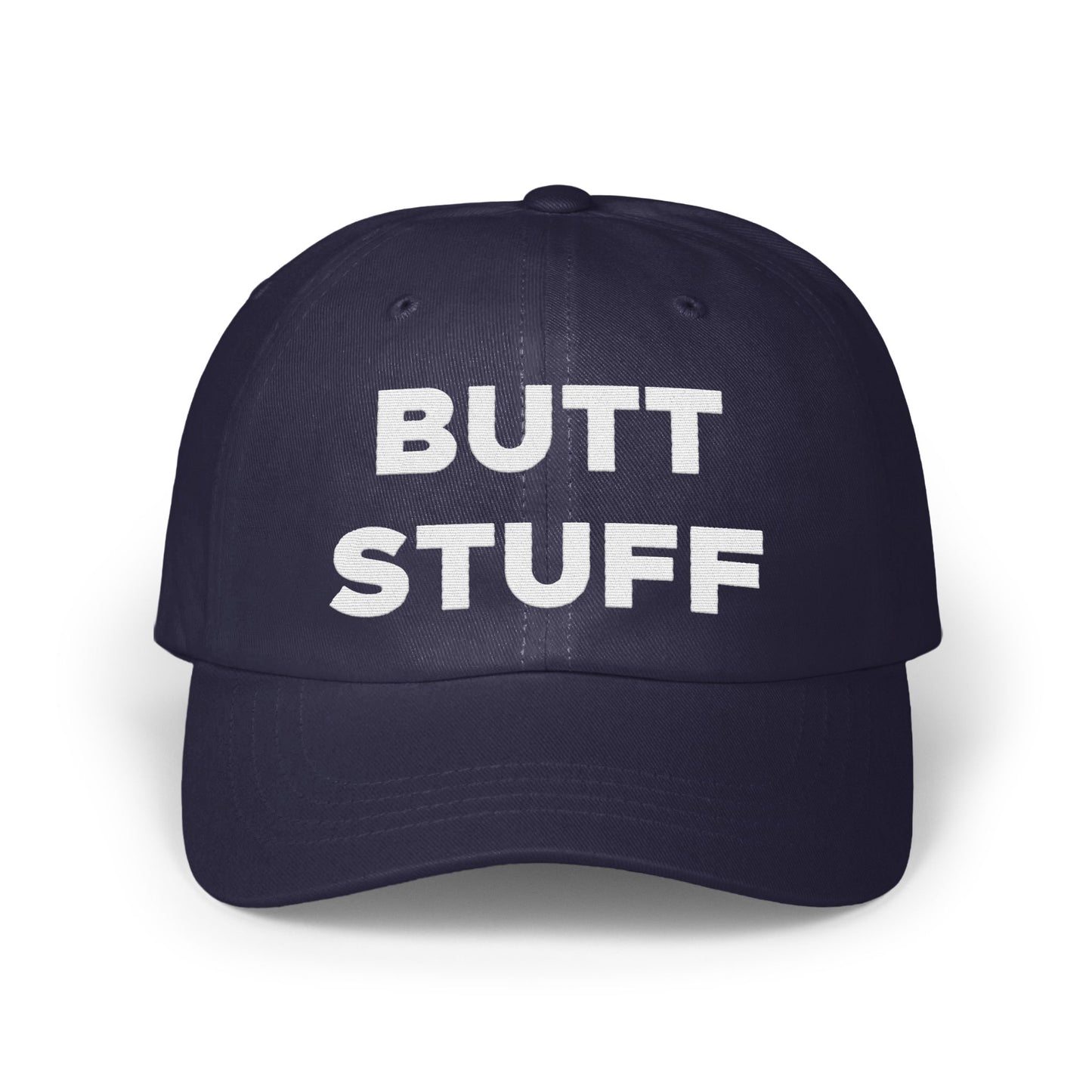 Bold Statement BUTT STUFF Text Baseball Cap product
