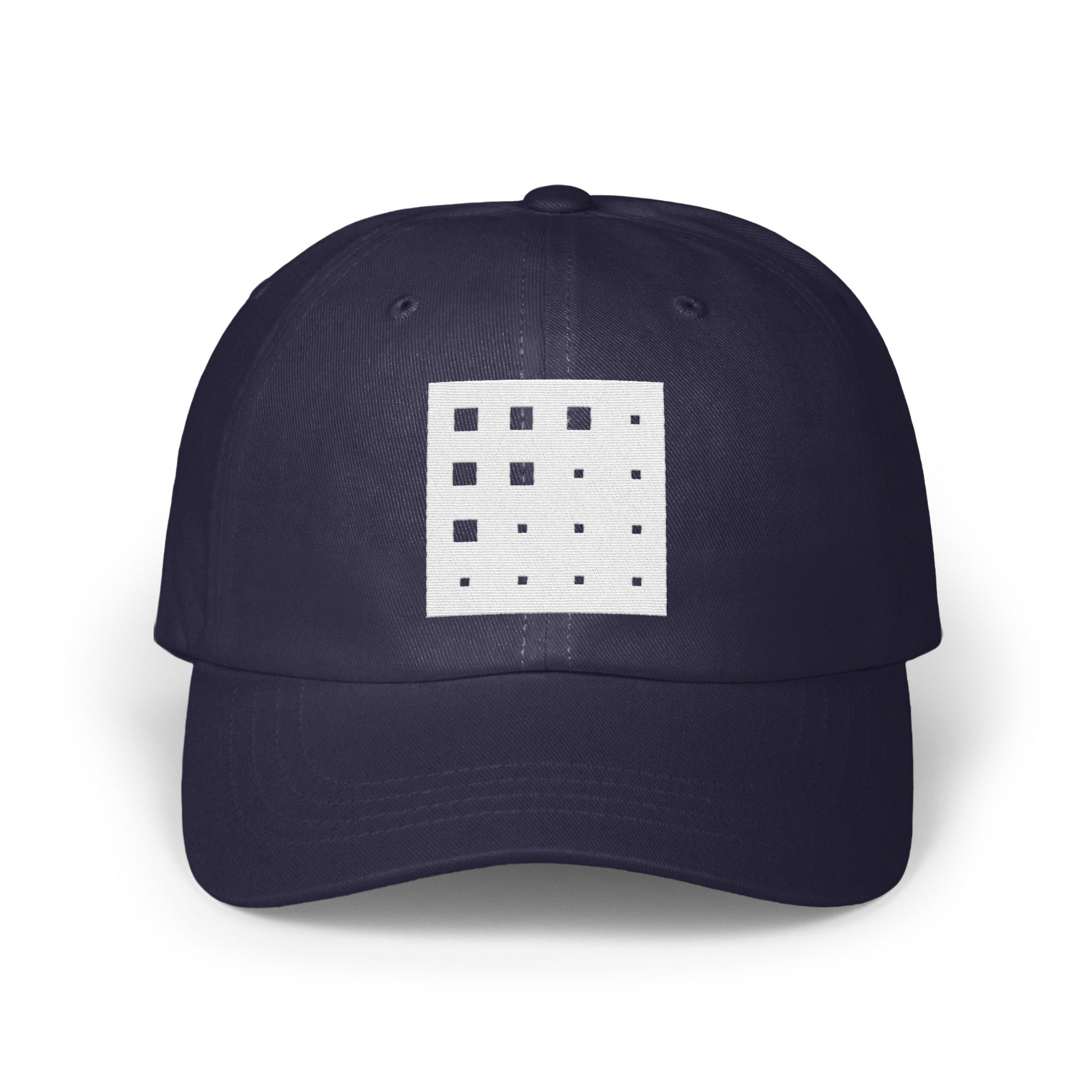 Minimalist Navy Cap with Geometric Design pattern product type