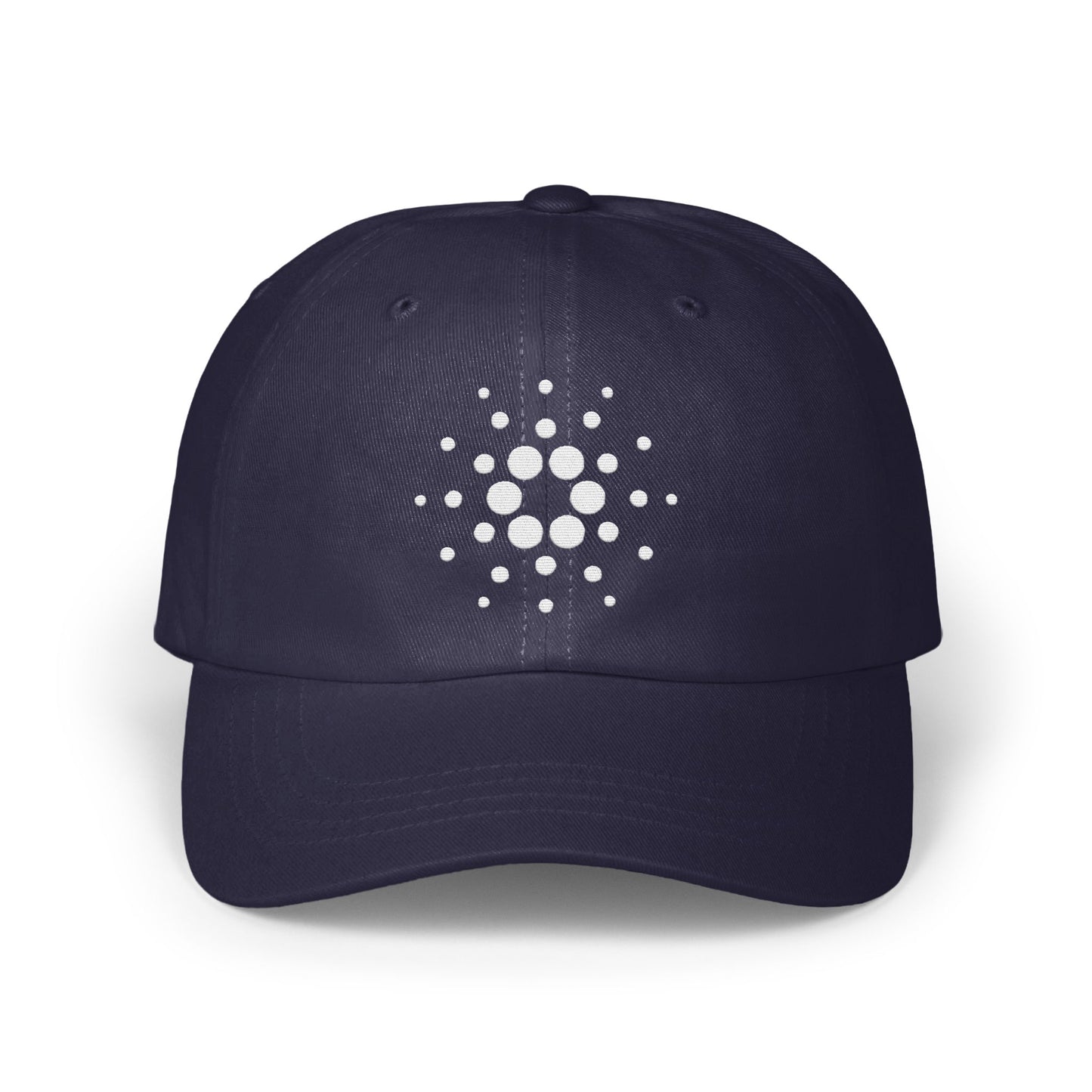Trendy Navy Blue Cap with Unique Dot Pattern product type