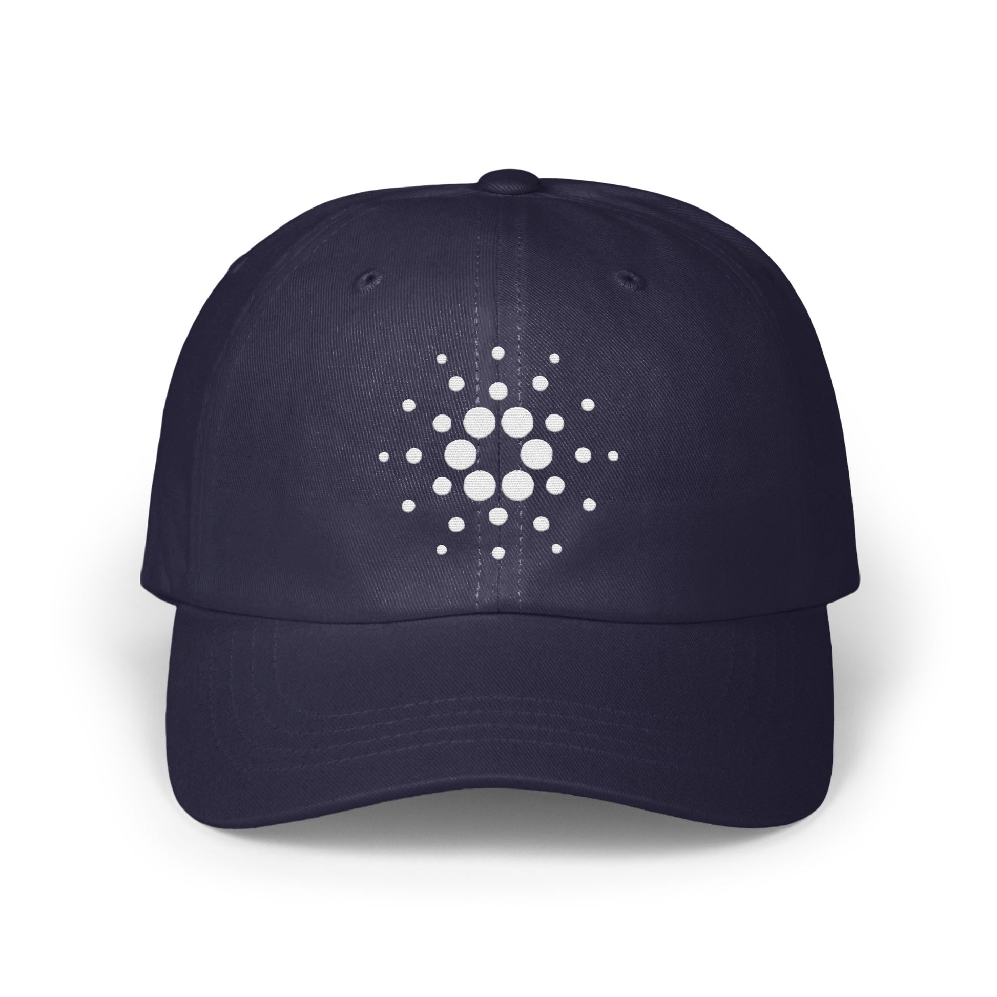 Trendy Navy Blue Cap with Unique Dot Pattern product type