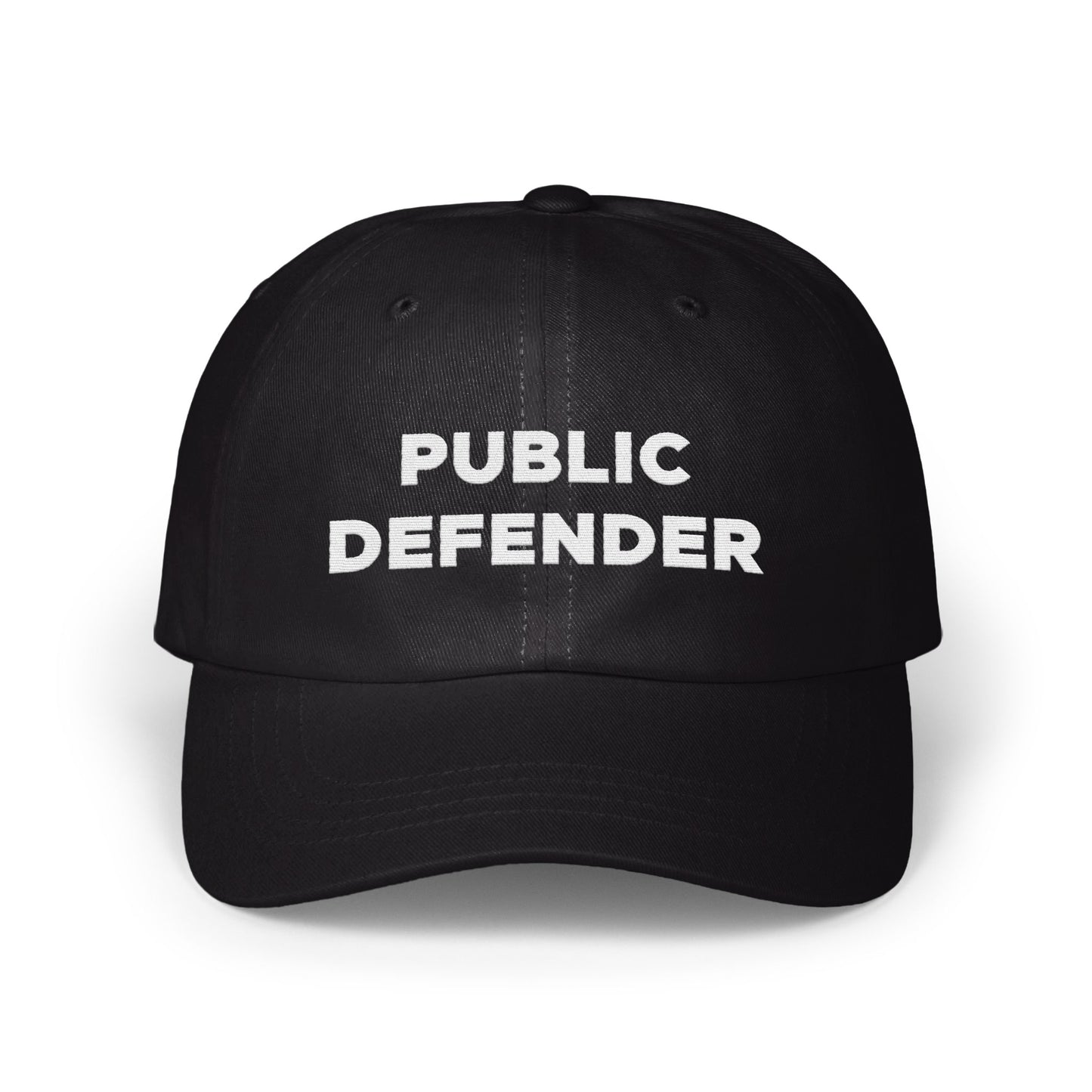 Public Defender Text Design Embroidered Hat product