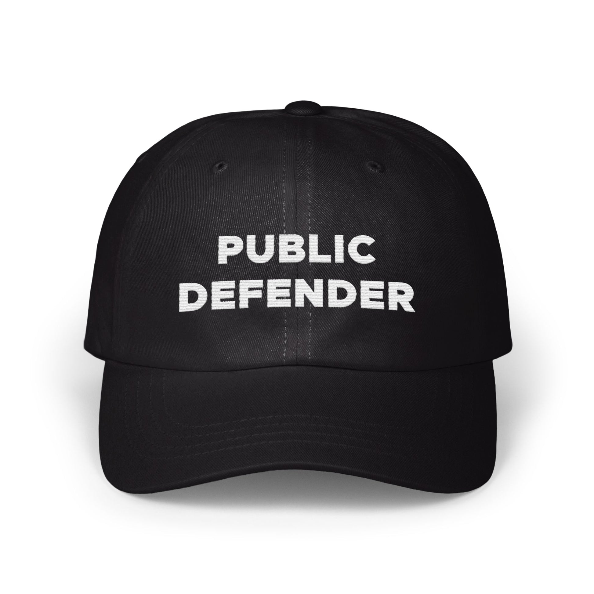 Public Defender Text Design Embroidered Hat product