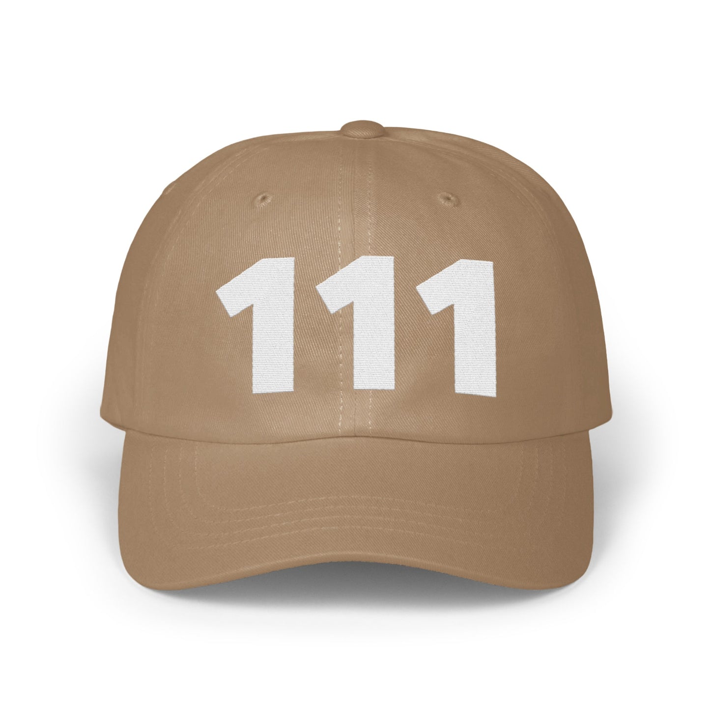 Stylish Brown Hat with Bold 111 Design product type