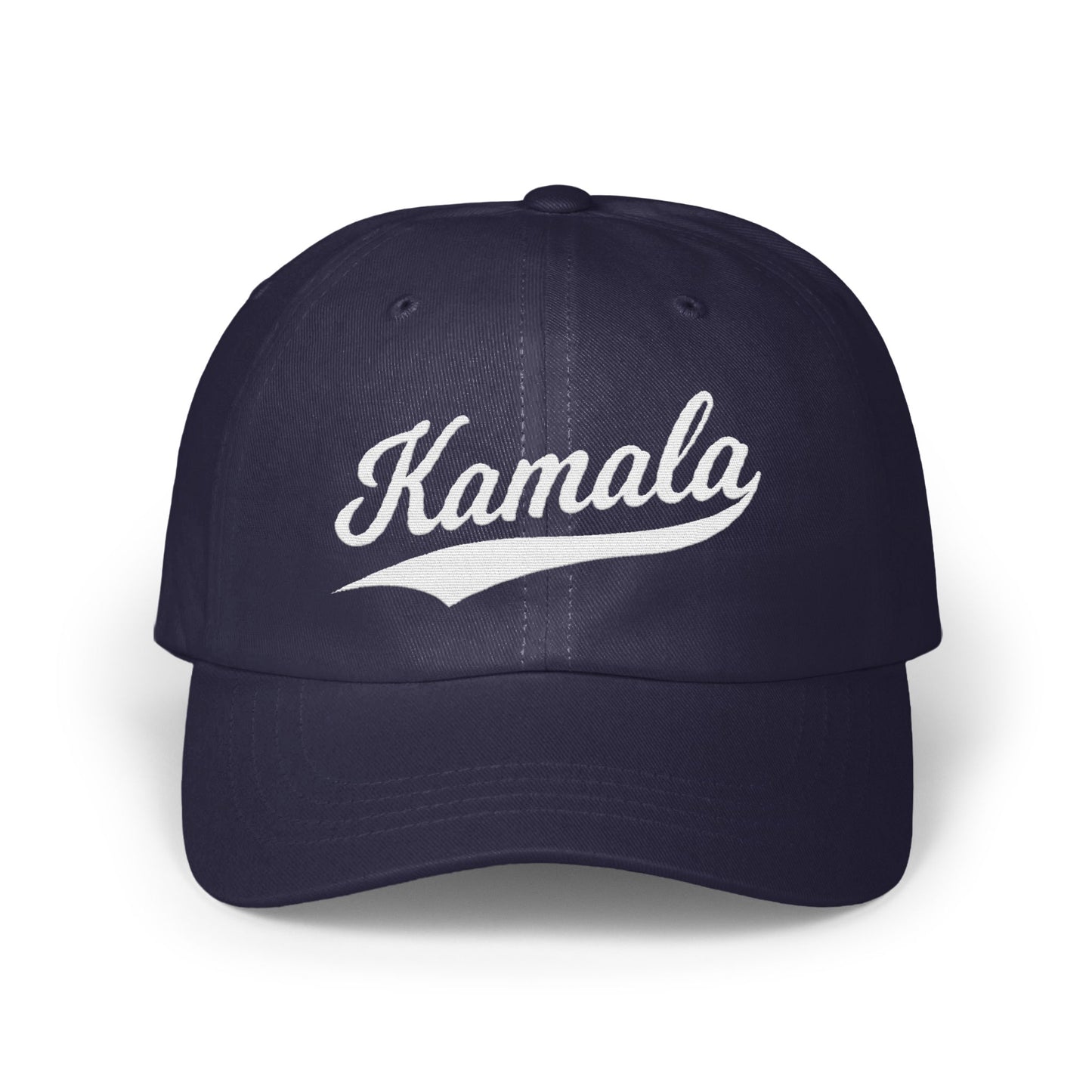 Kamala Script Embroidered Navy Baseball Cap product