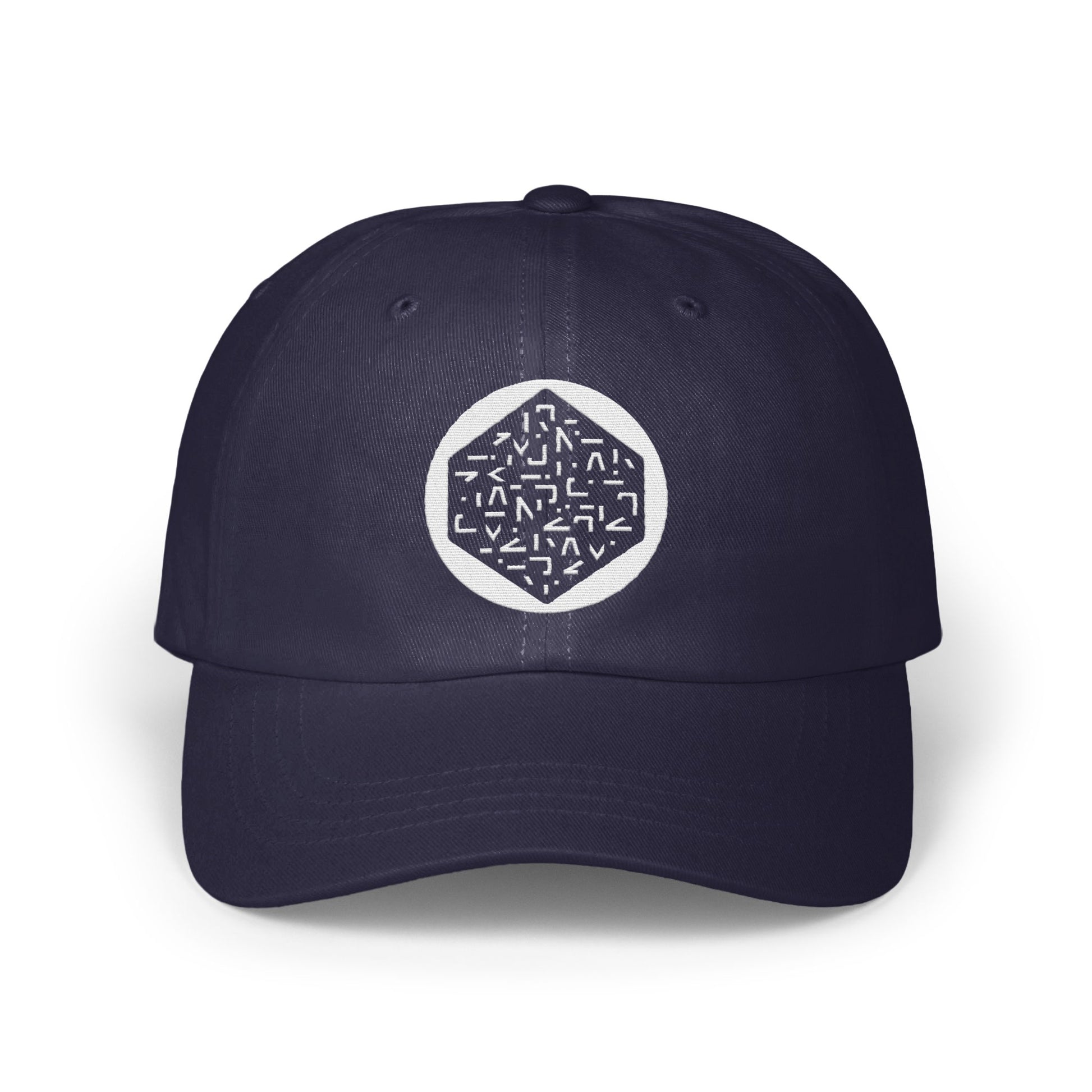 Stylish Dark Blue Cap with Unique Pattern Hat product