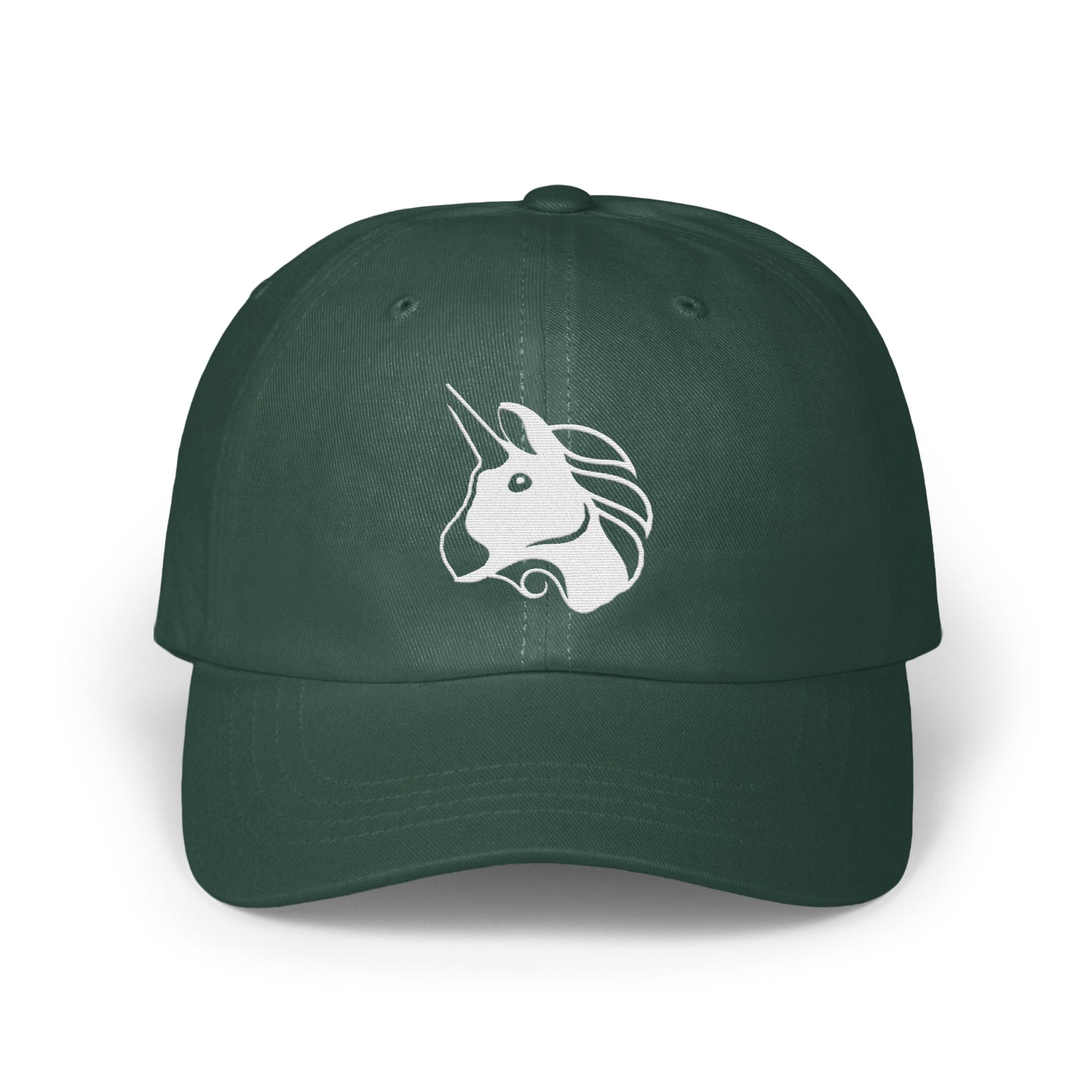 Stylish Forest Green Unicorn Graphic Design Hat product