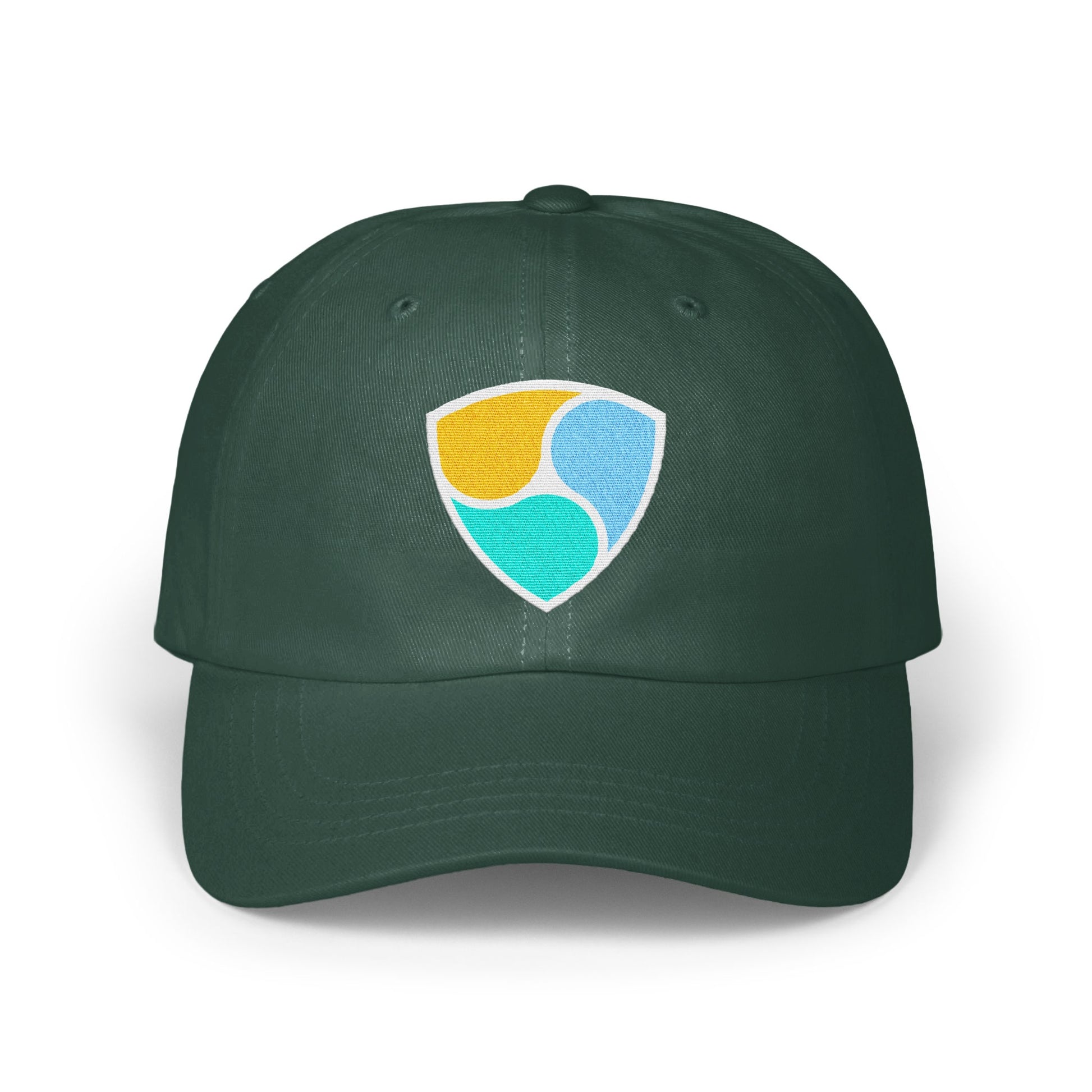 Colorful Shield Emblem on Dark Green Hat product