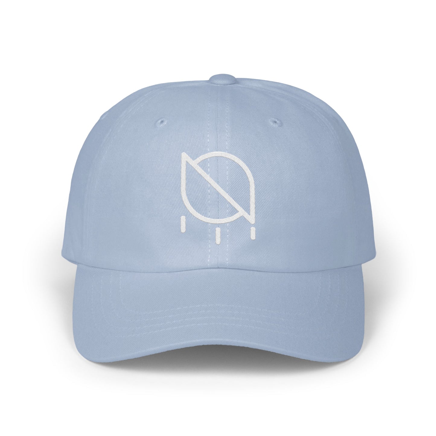 Light Blue Baseball Cap with Unique Leaf Design product