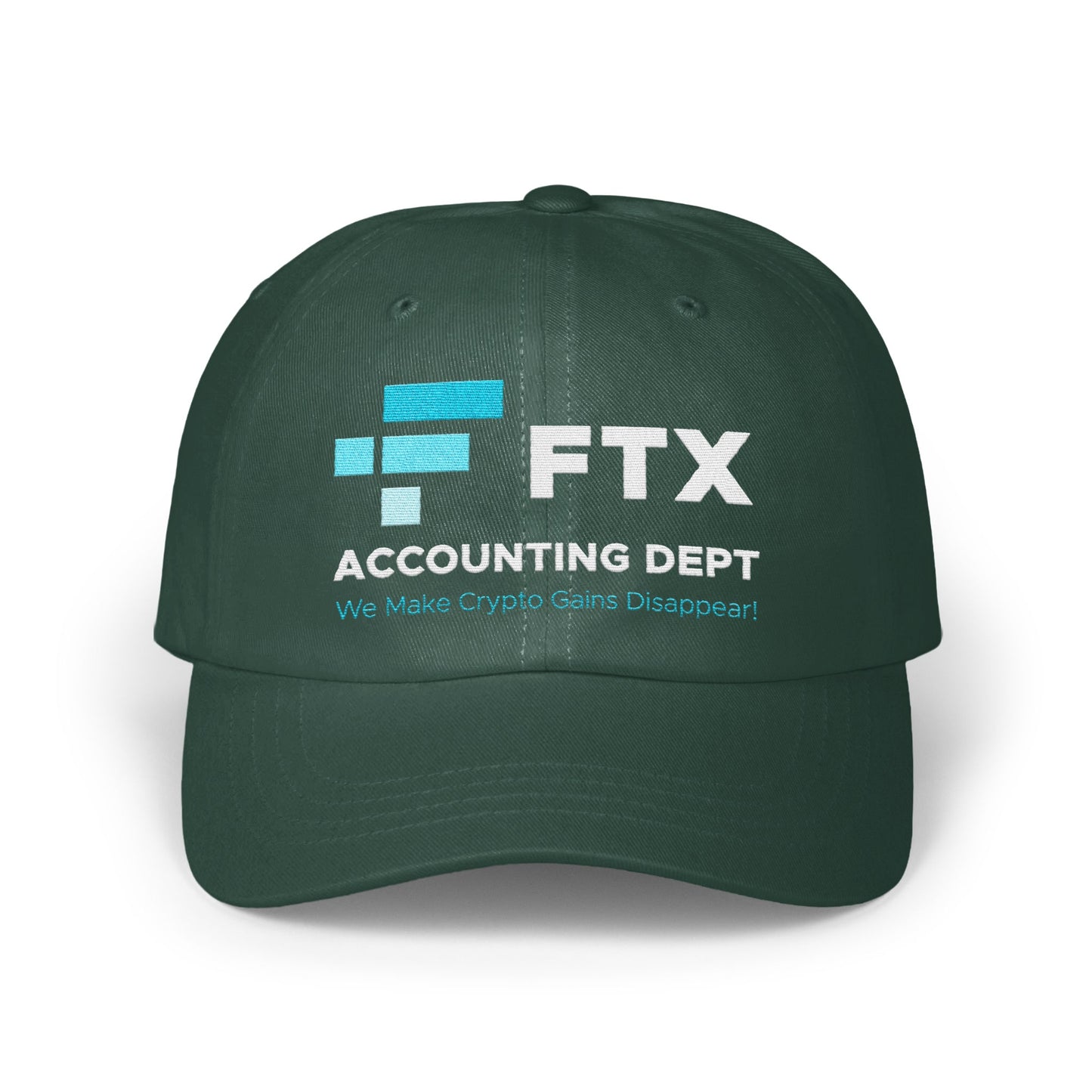 FTX Accounting Dept We Make Crypto Gains Disappear Hat