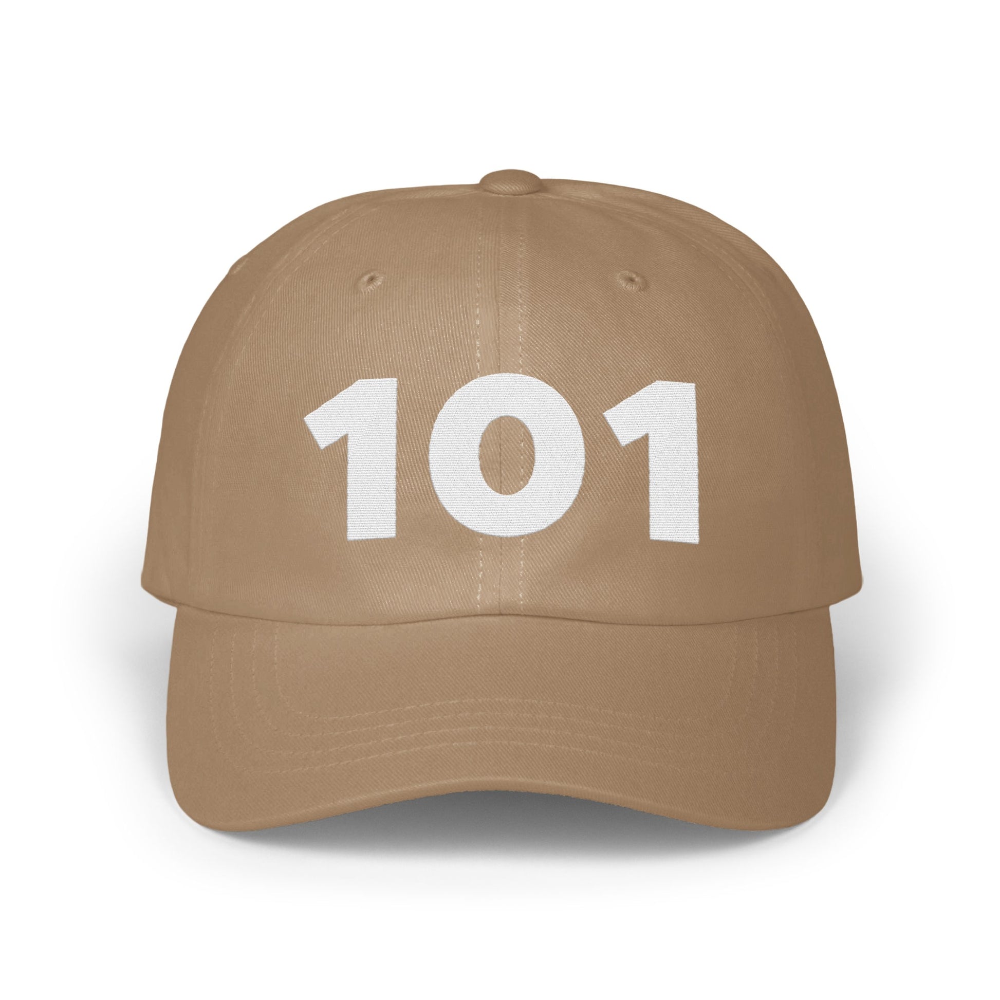Beige Baseball Cap with 101 Embroidery product type