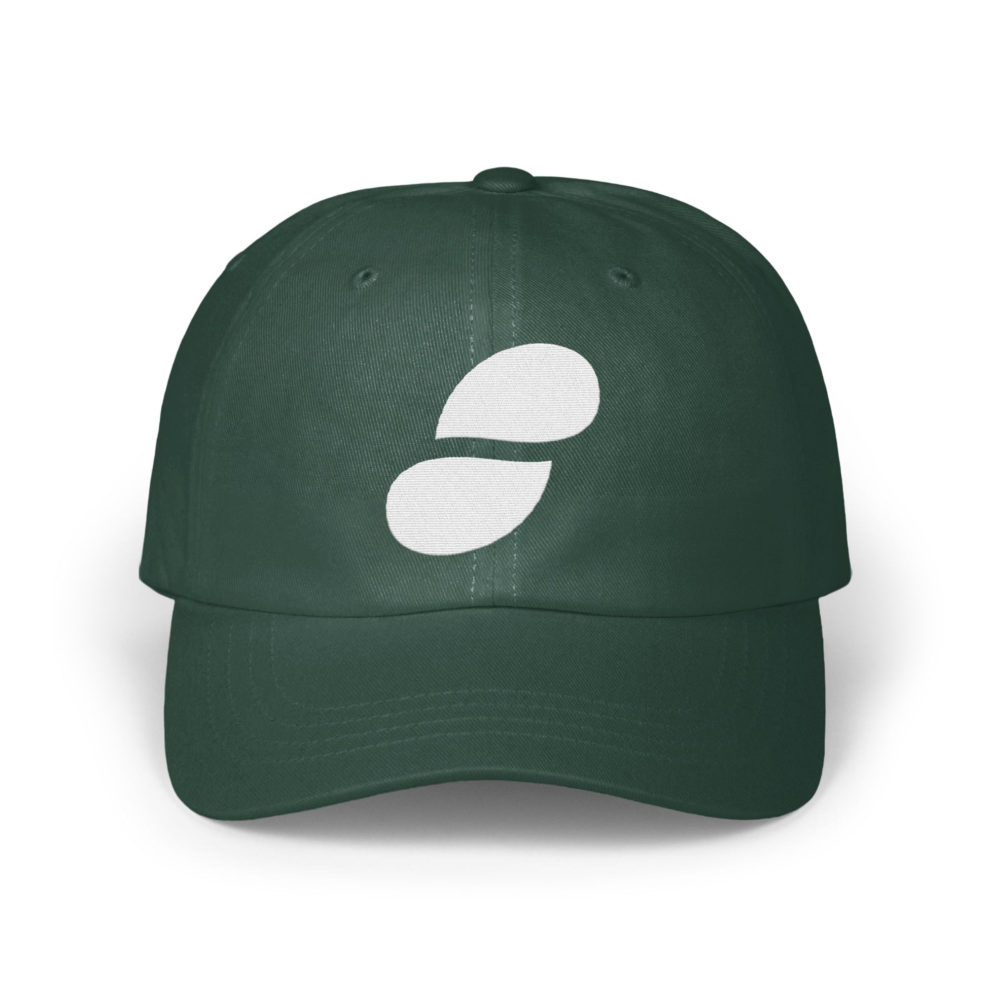 Stylish Dark Green Baseball Cap with Unique Logo product