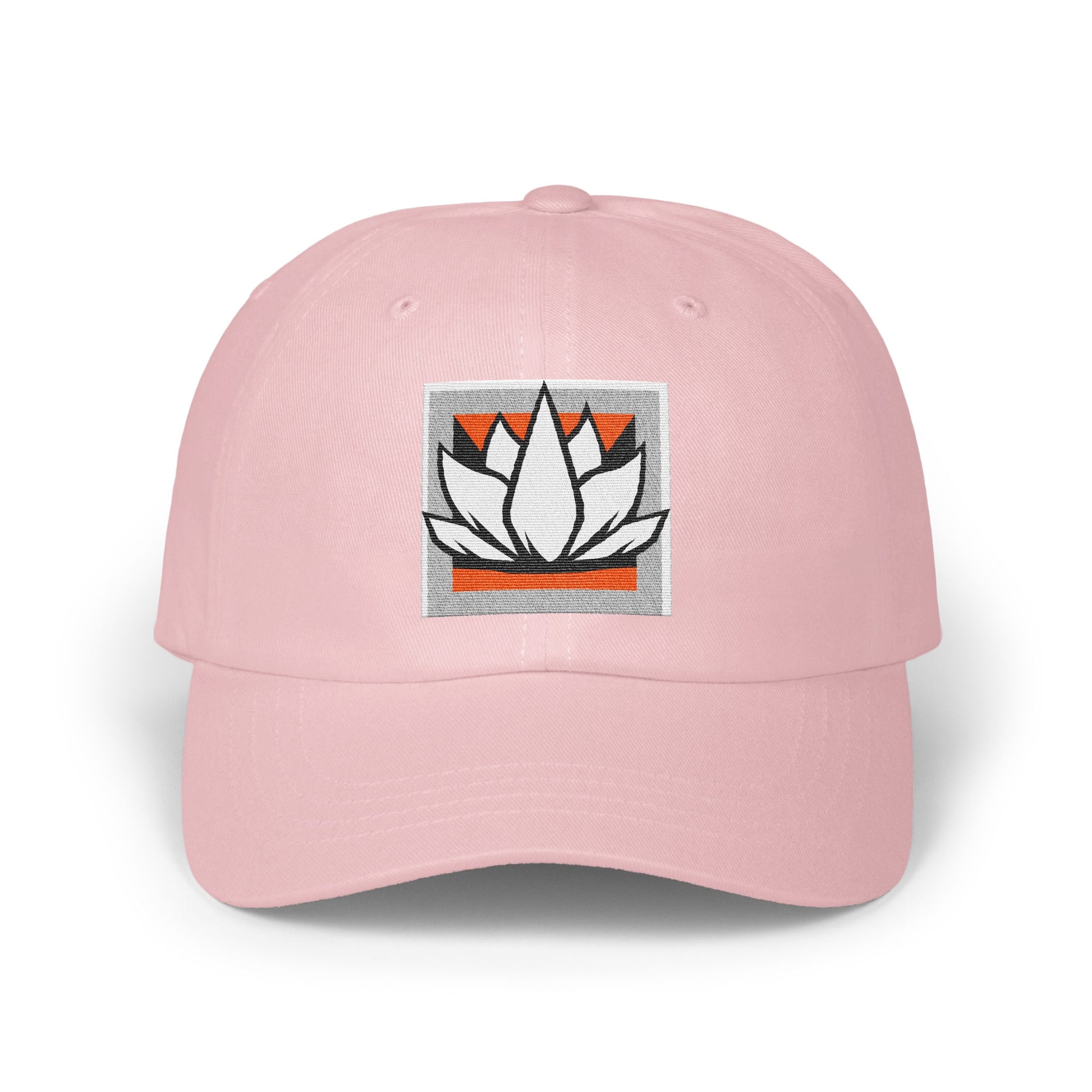 Pink Cap with Lotus Embroidery Hat product