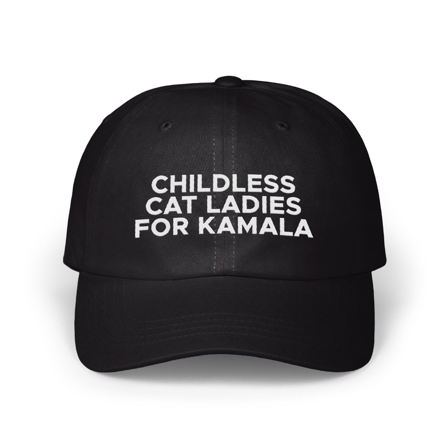 Childless Cat Ladies For Kamala Embroidered Hat product