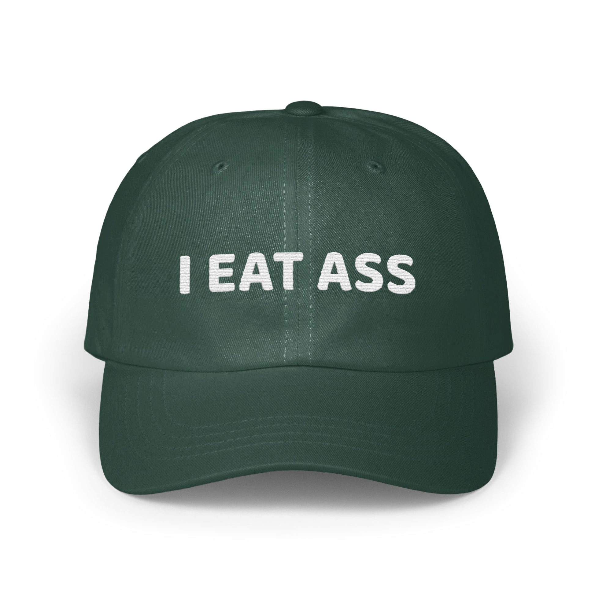 I Eat Ass embroidered adjustable baseball cap product