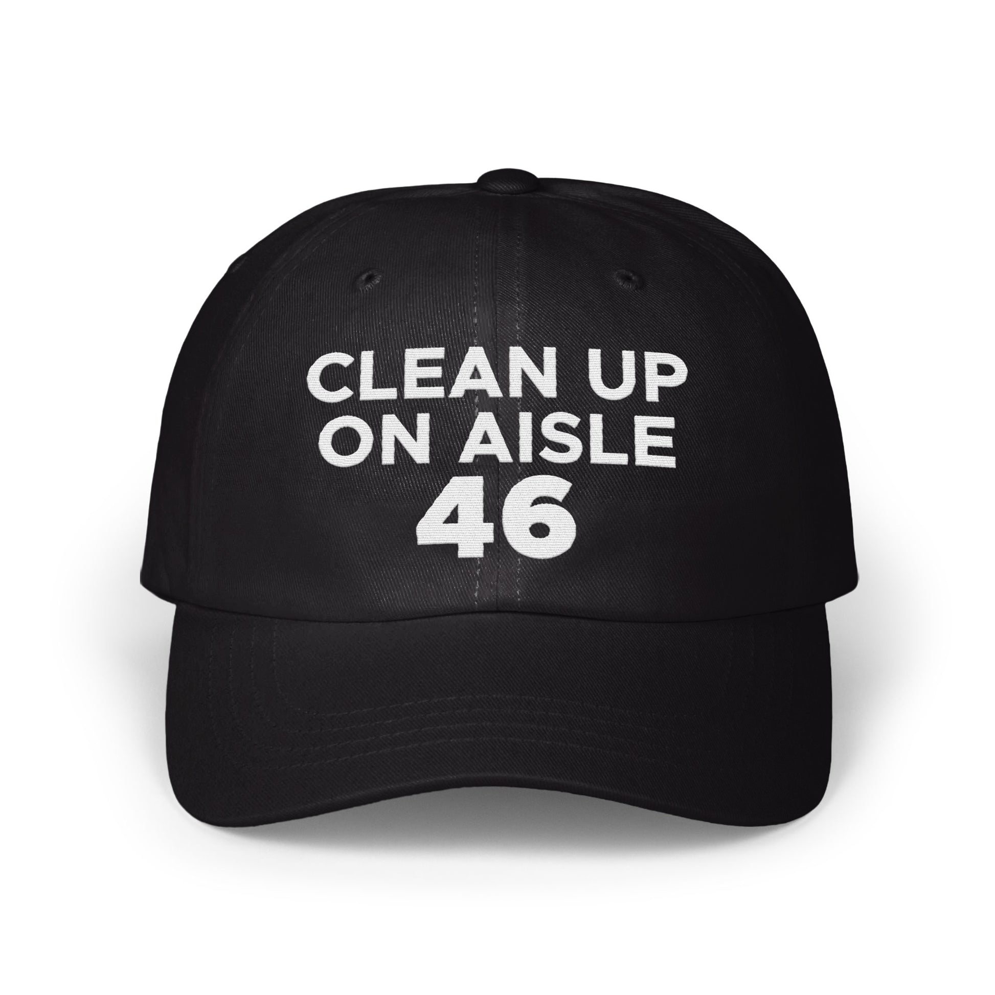 Clean Up on Aisle 46 Printed Black Cap product