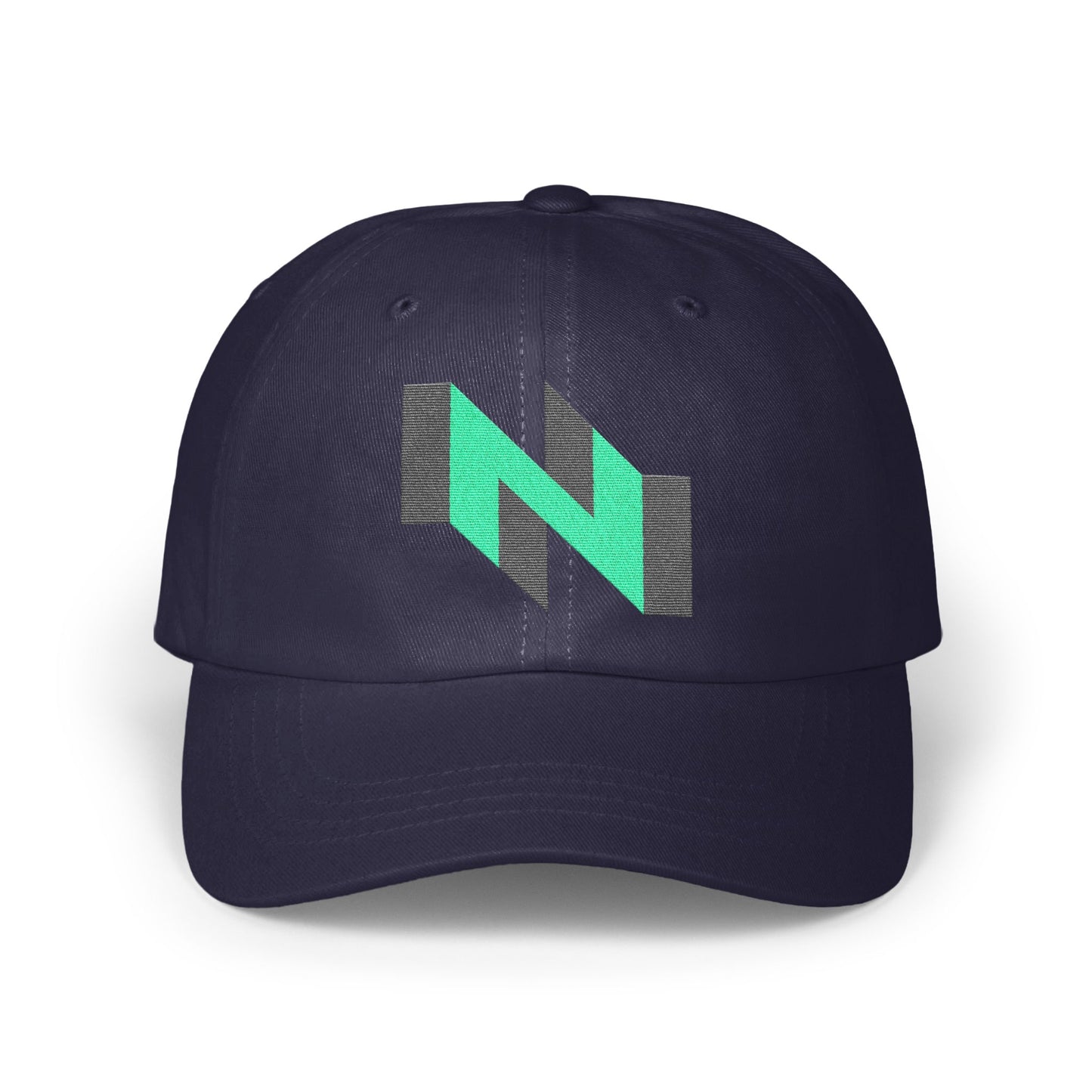 Stylish Navy Blue Cap with Green N Graphic product type