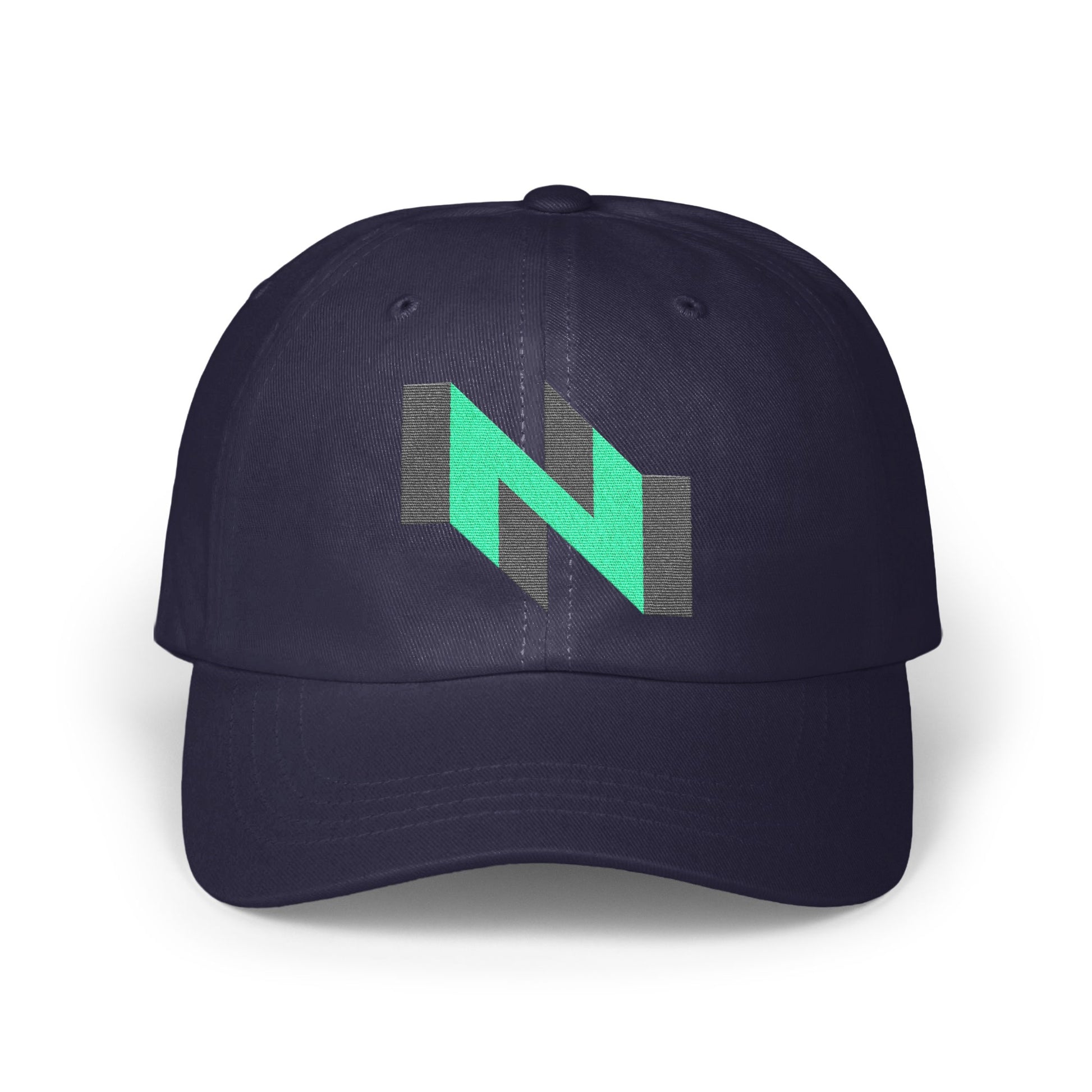 Stylish Navy Blue Cap with Green N Graphic product type