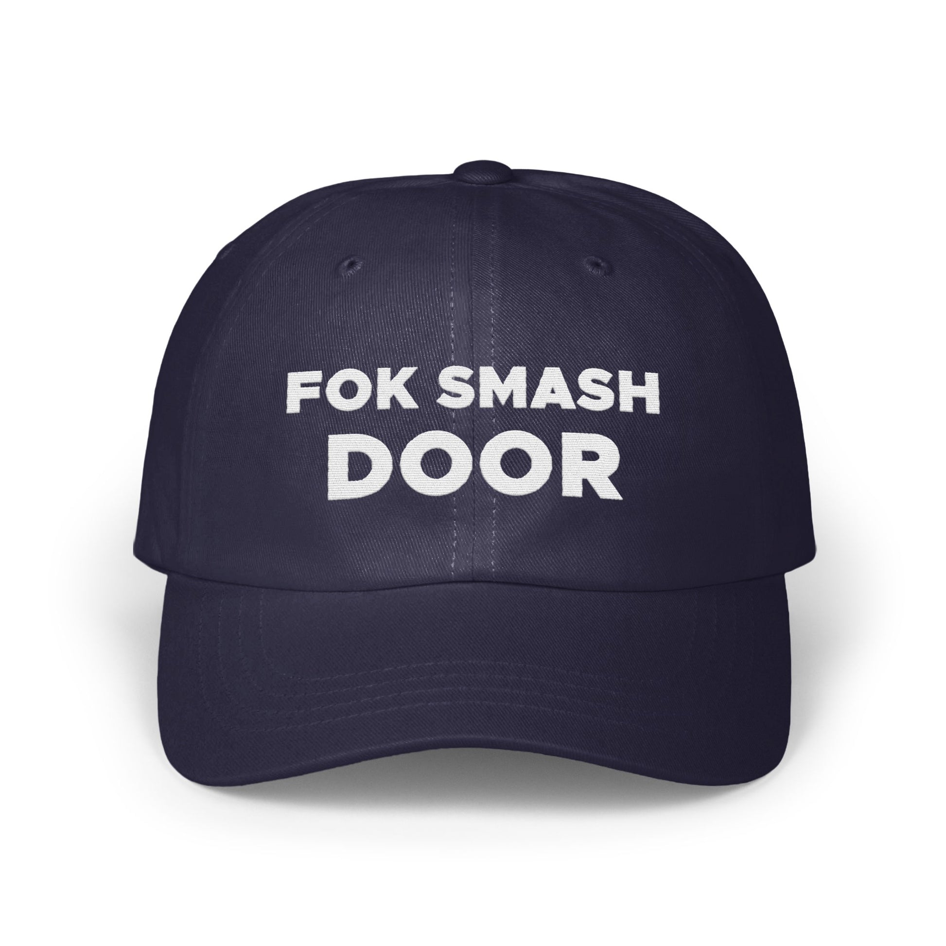 Fok Smash Door Embroidered Adjustable Baseball Cap product type