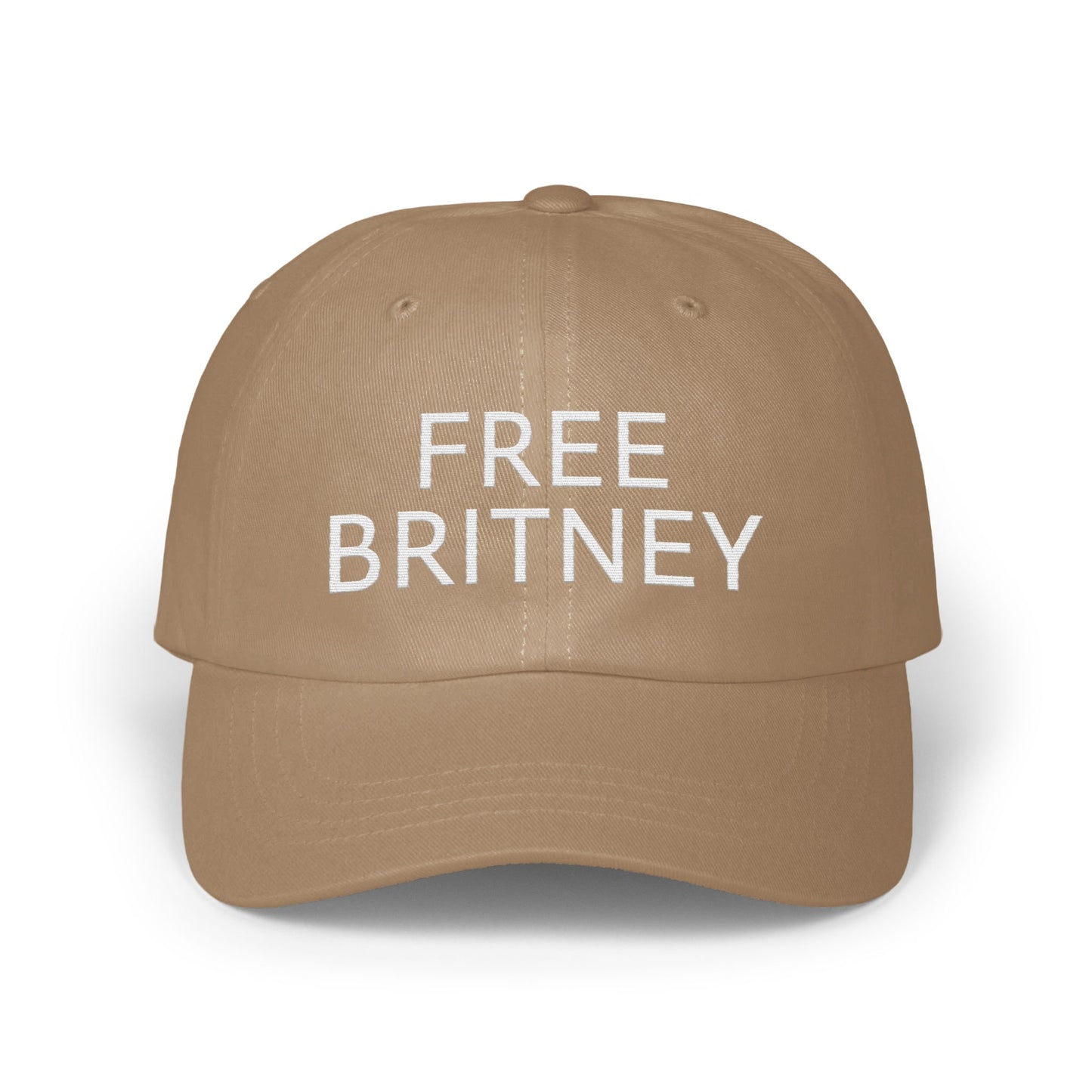 Free Britney Slogan Tan Baseball Cap product