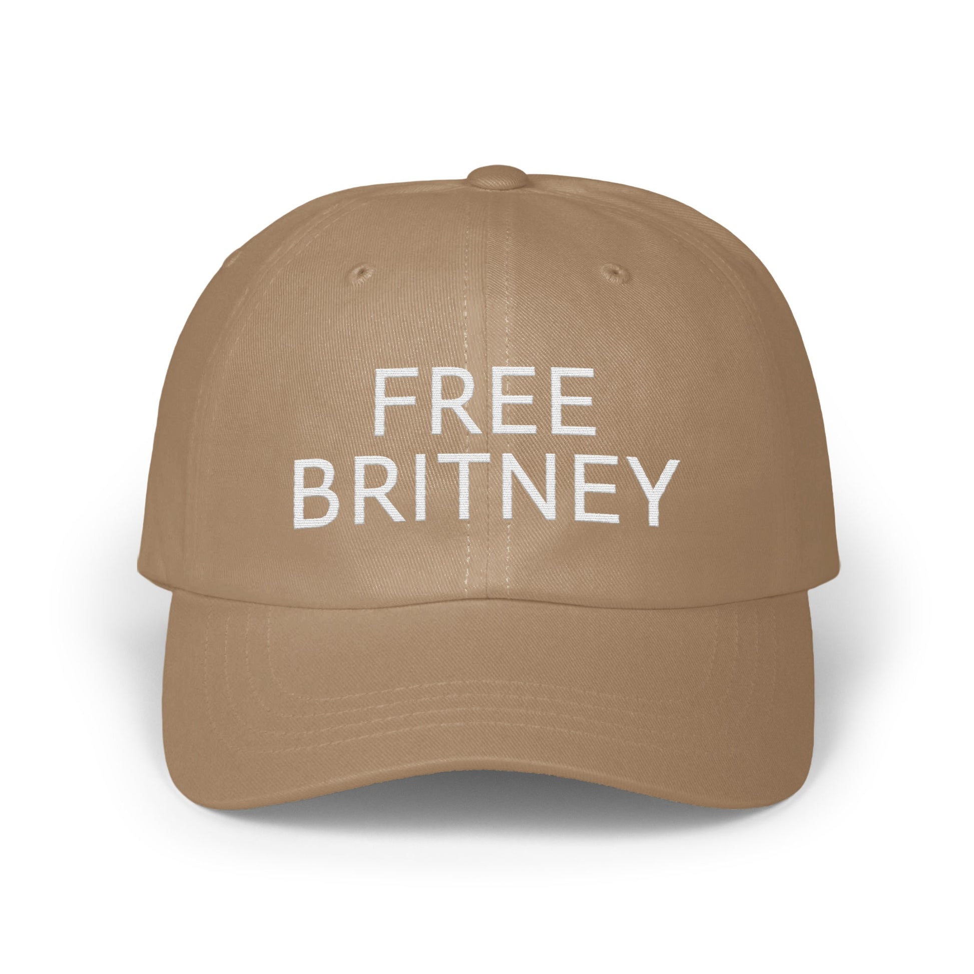 Free Britney Slogan Tan Baseball Cap product