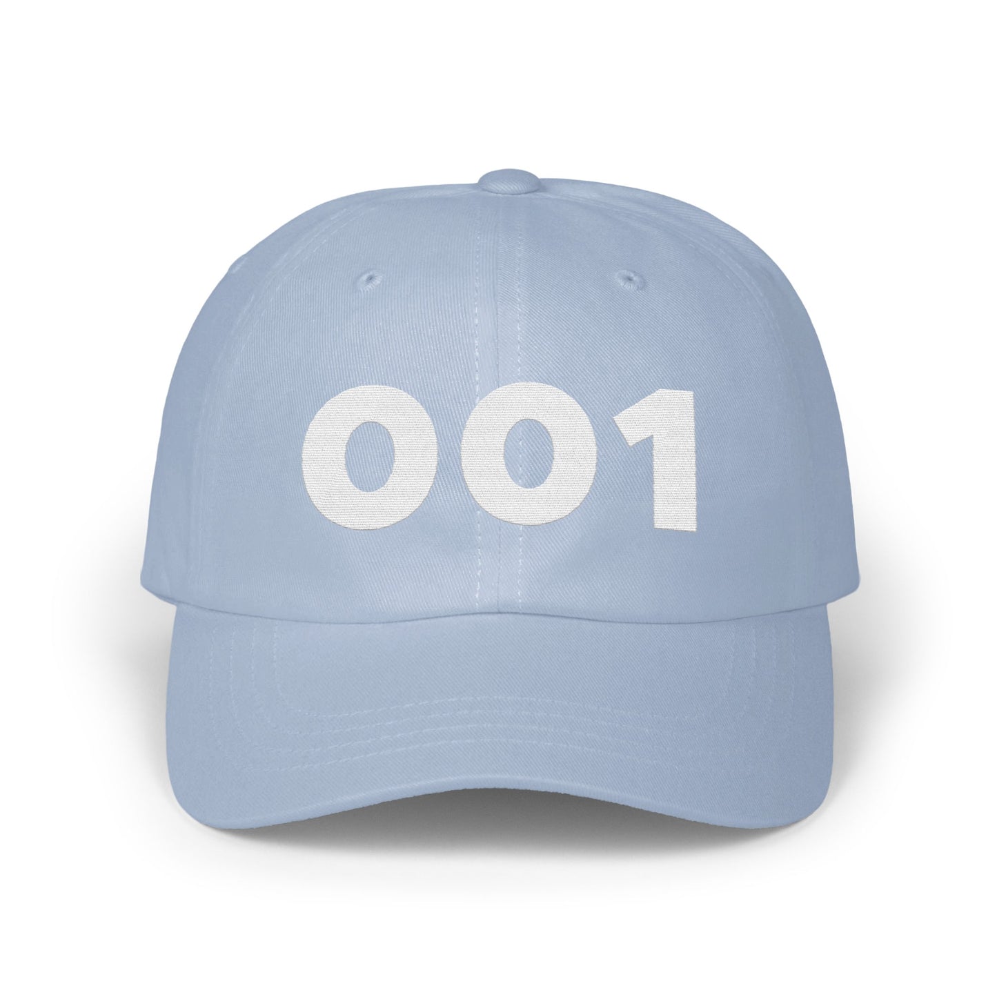 Light Blue 001 Numbered Baseball Cap product type