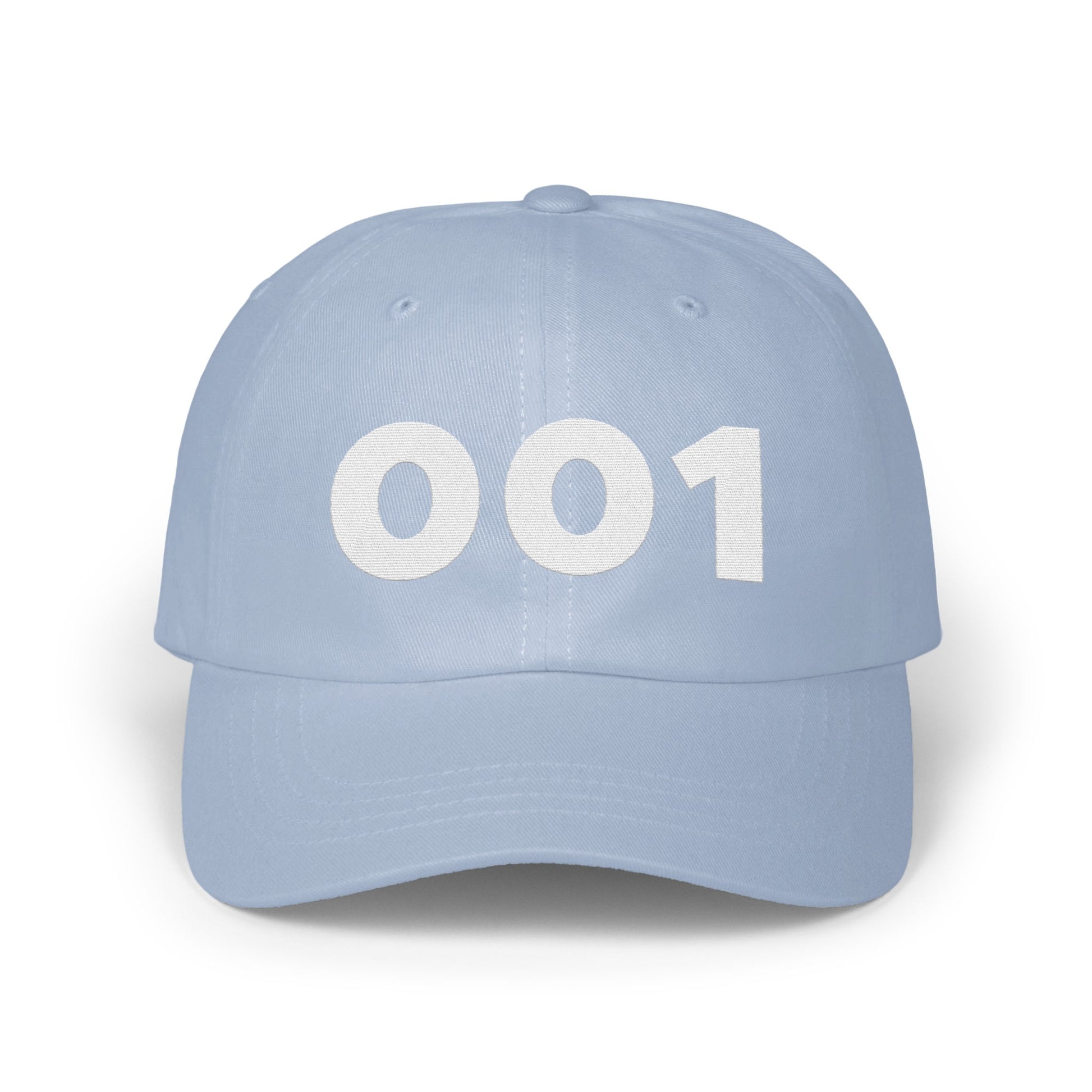 Light Blue 001 Numbered Baseball Cap product type