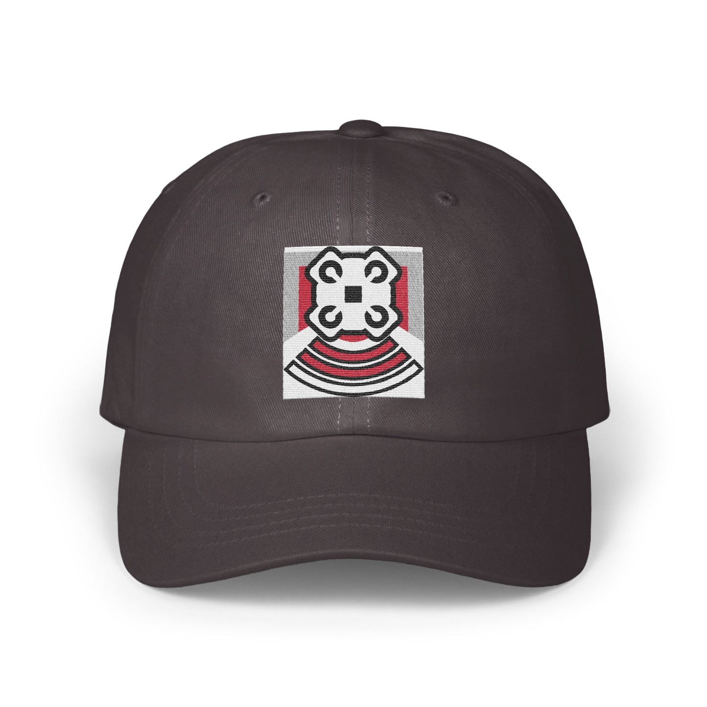 Unique Dark Grey Cap with Artistic Design Hat product