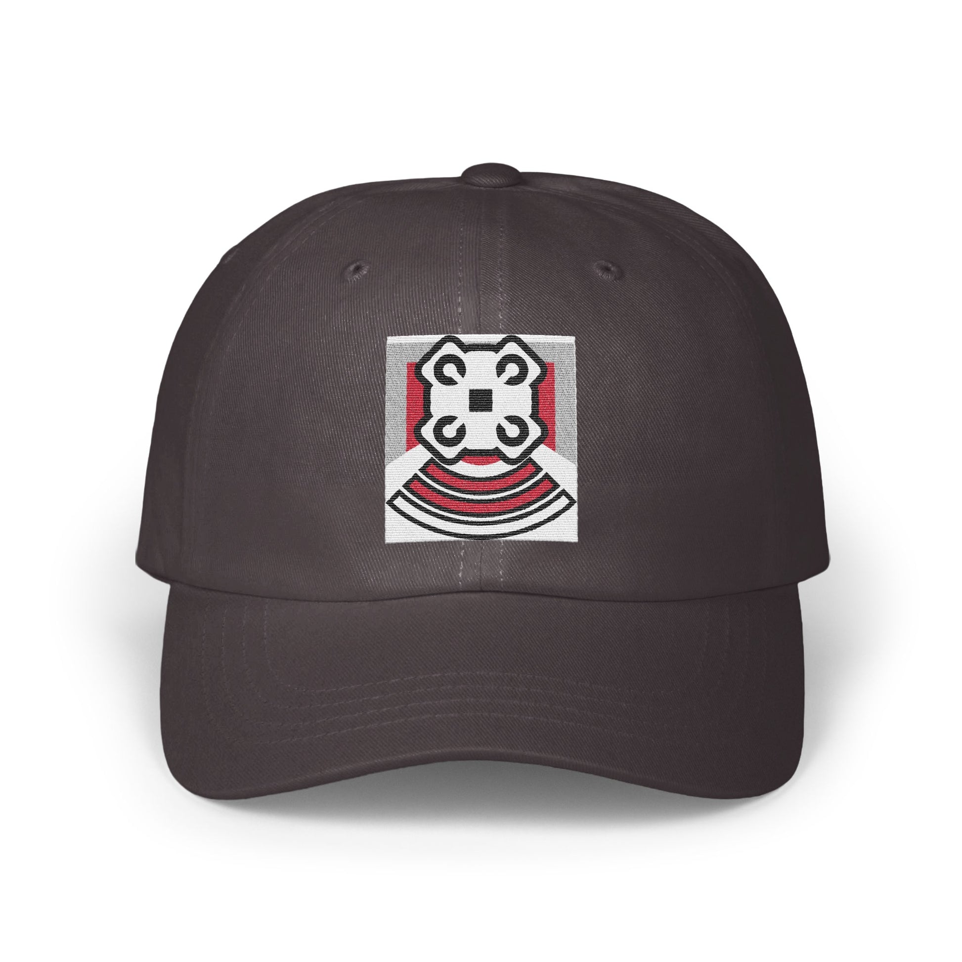 Unique Dark Grey Cap with Artistic Design Hat product