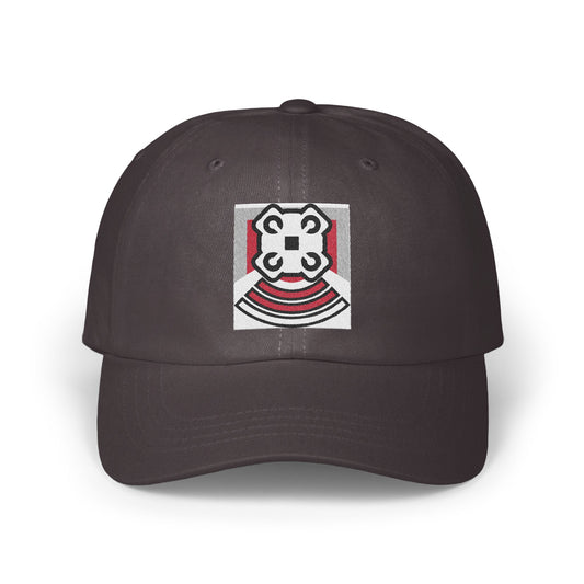 Unique Dark Grey Cap with Artistic Design Hat product