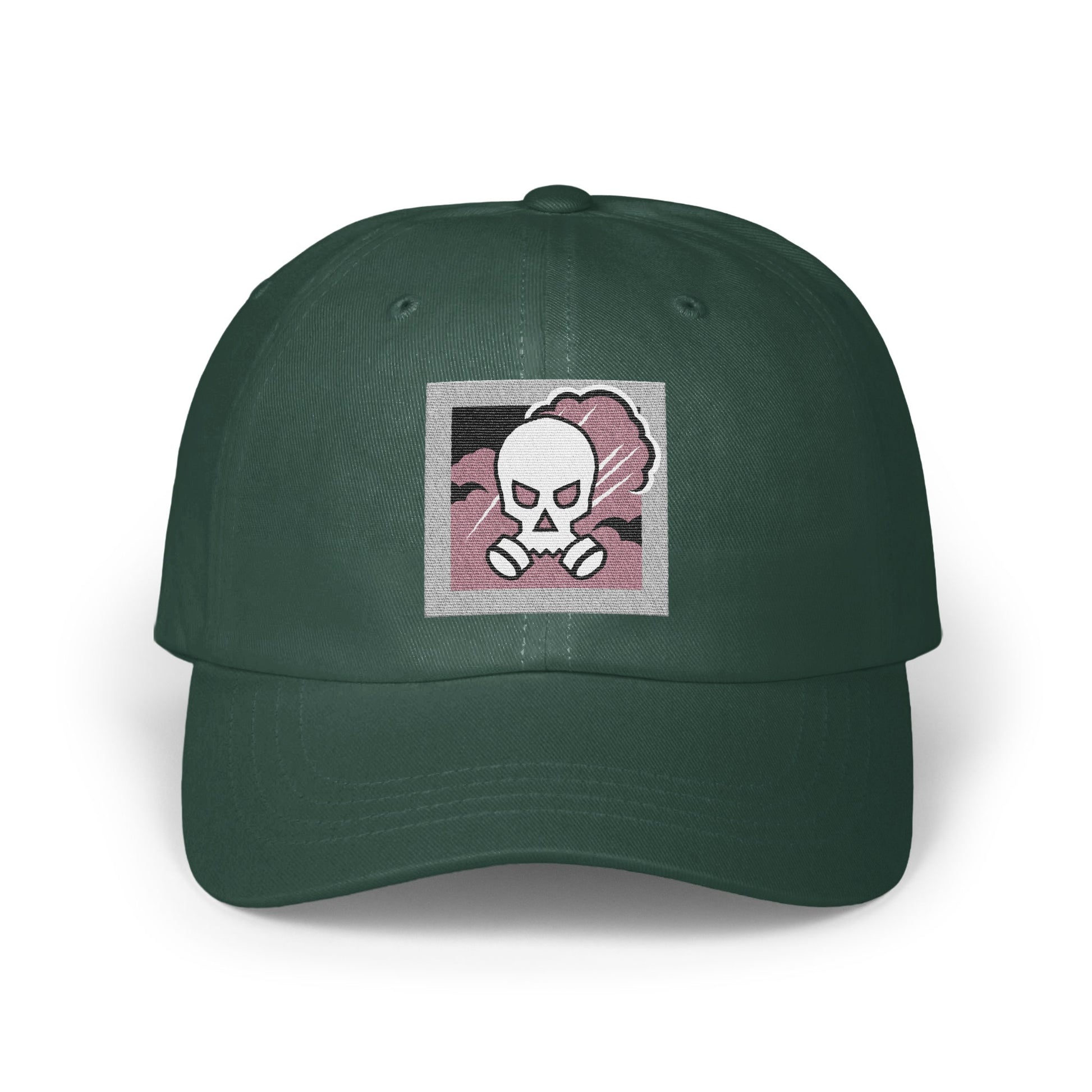Skull and Crossbones Graphic Green Baseball Cap product