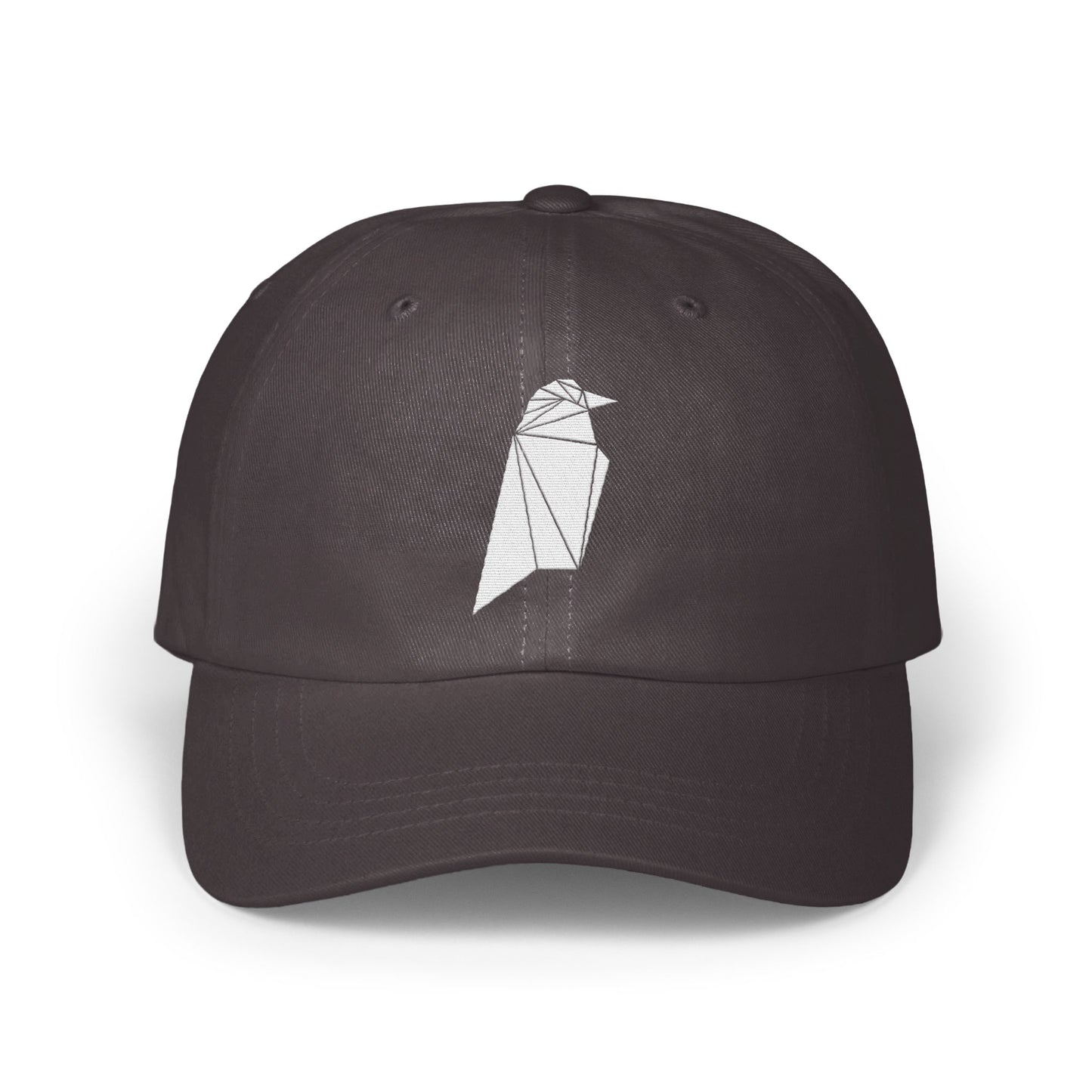 Geometric Bird Design on Black Baseball Cap product