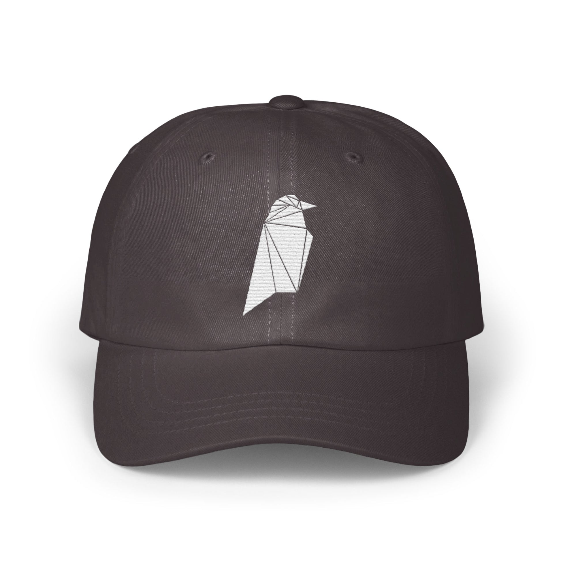 Geometric Bird Design on Black Baseball Cap product