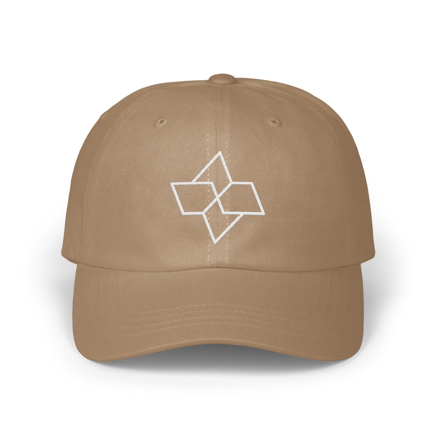 Intriguing Geometric Design on Seamless Tan Hat product