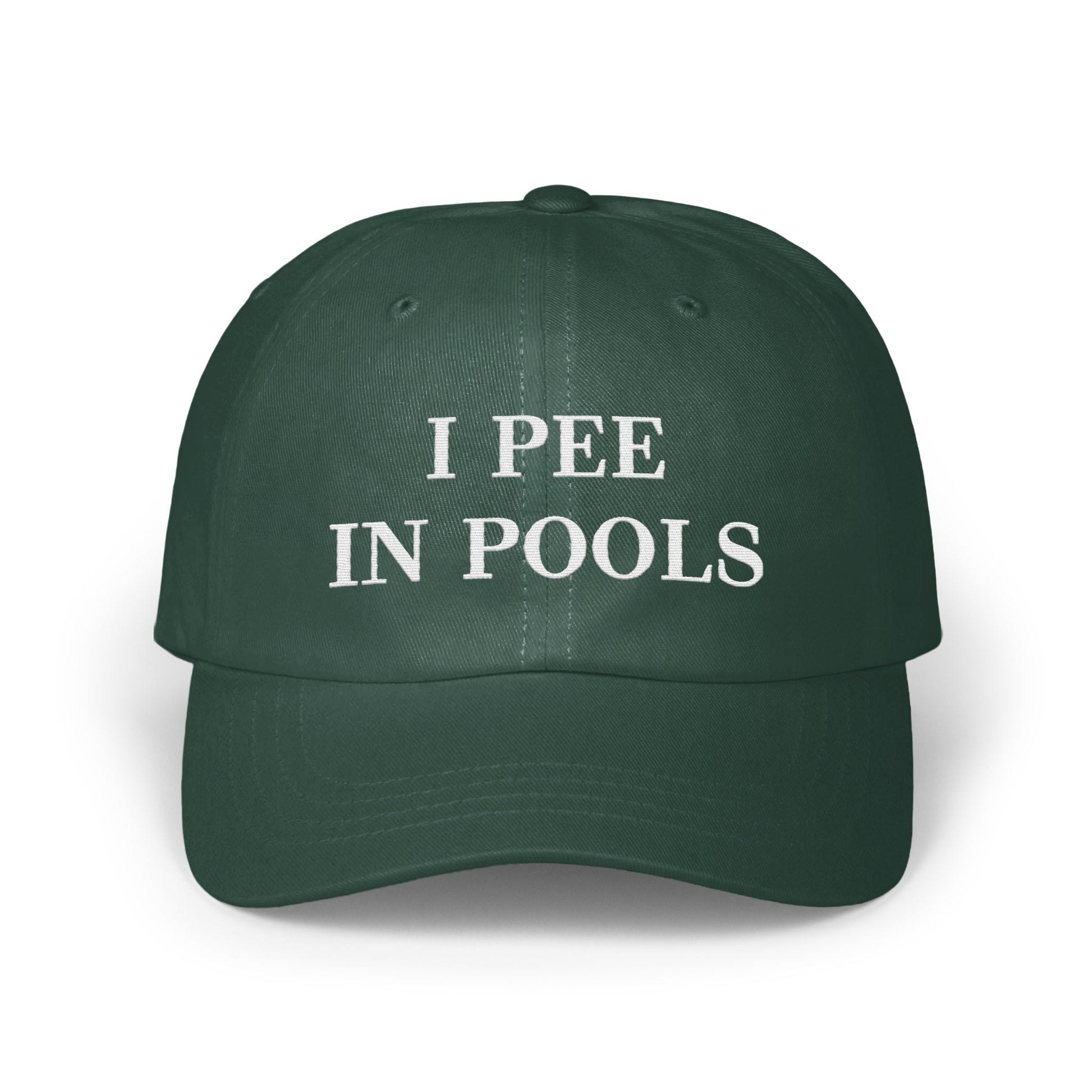 I Pee In Pools Funny Statement Baseball Cap product