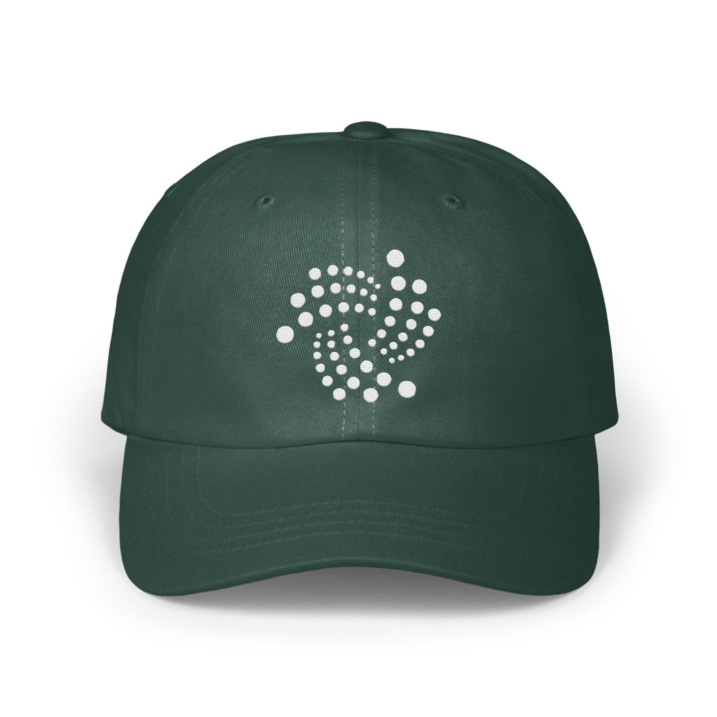Stylish Green Hat with Unique Design baseball cap