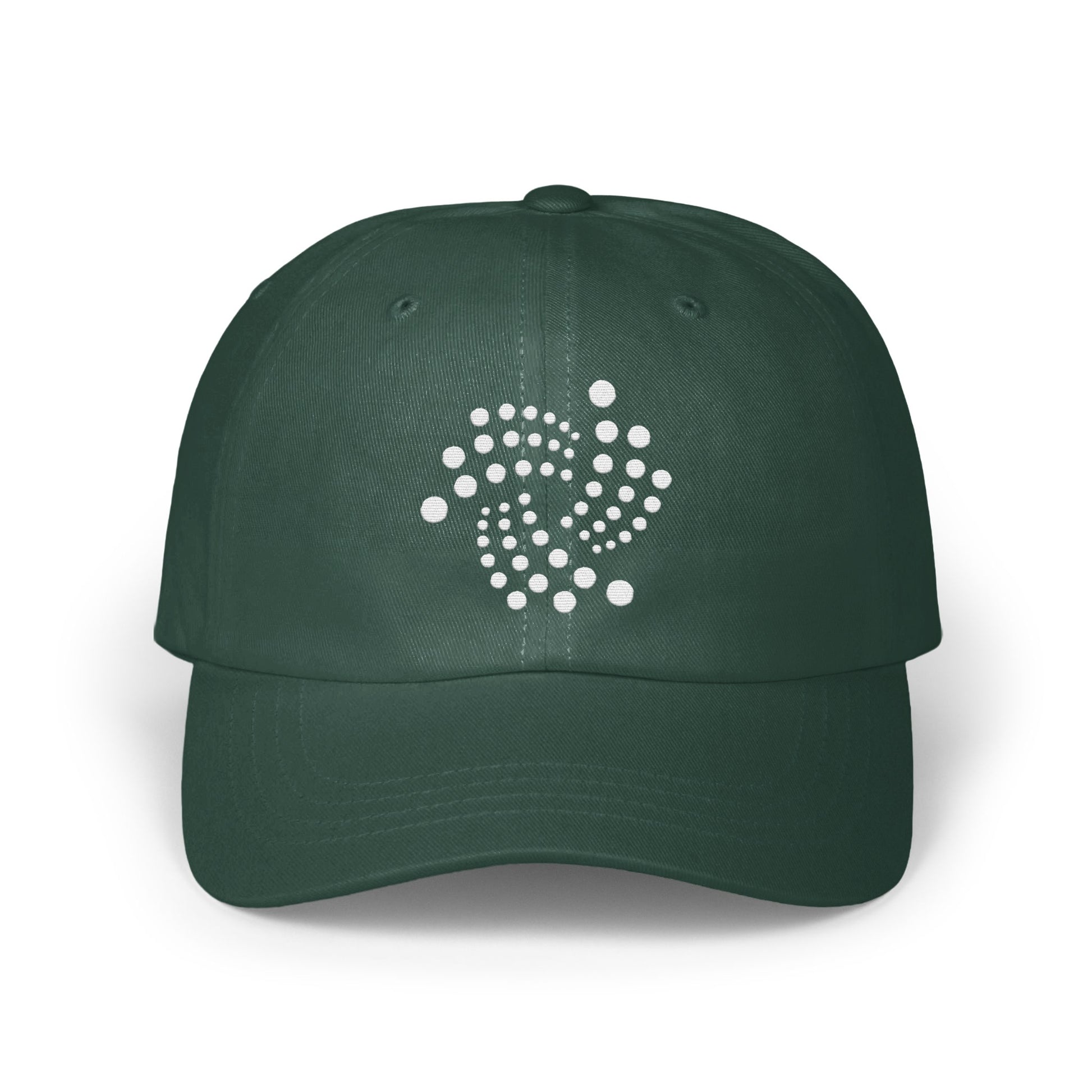Stylish Green Hat with Unique Design baseball cap