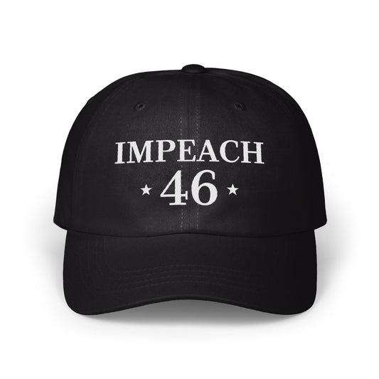 IMPEACH 46 statement embroidered cap hat product type