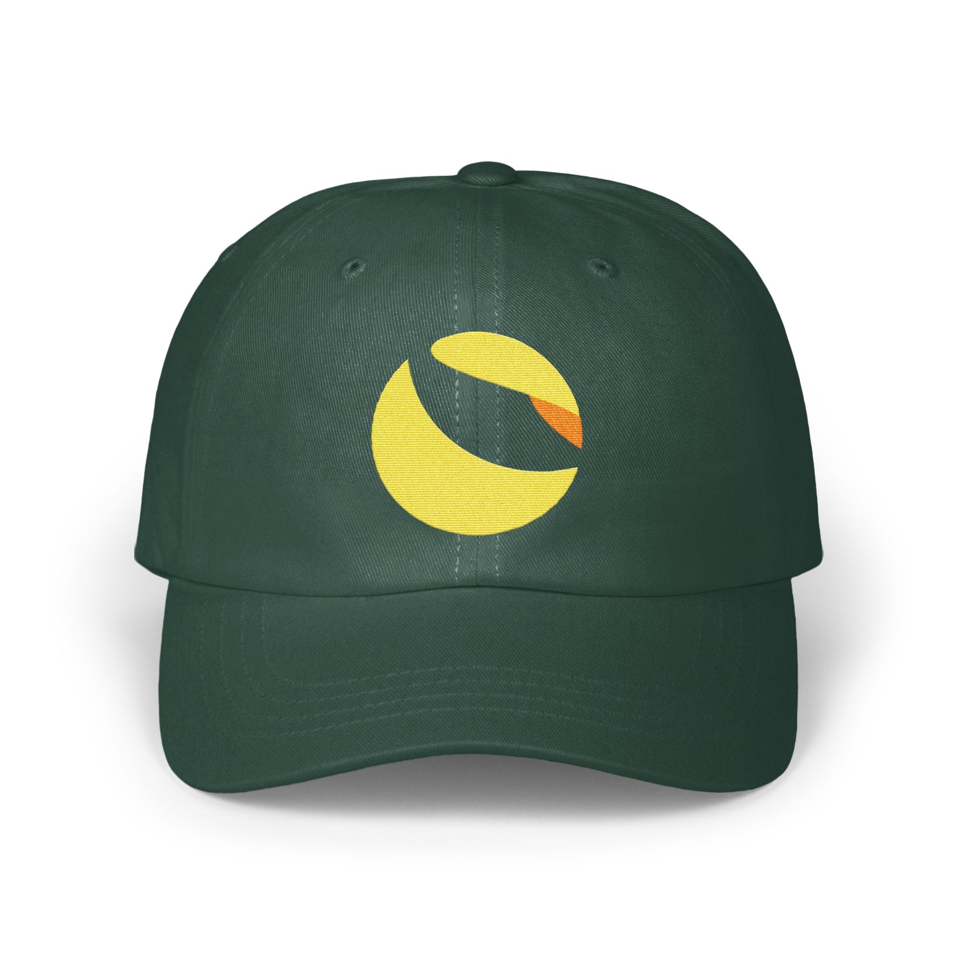Stylish Green Cap with Yellow Crescent Design product