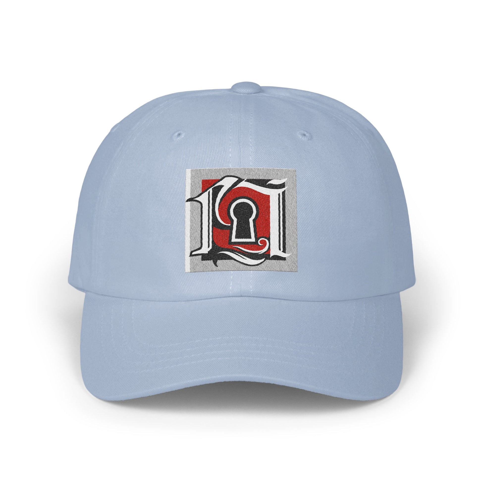 Stylish Light Blue Cap with Graphic Design product
