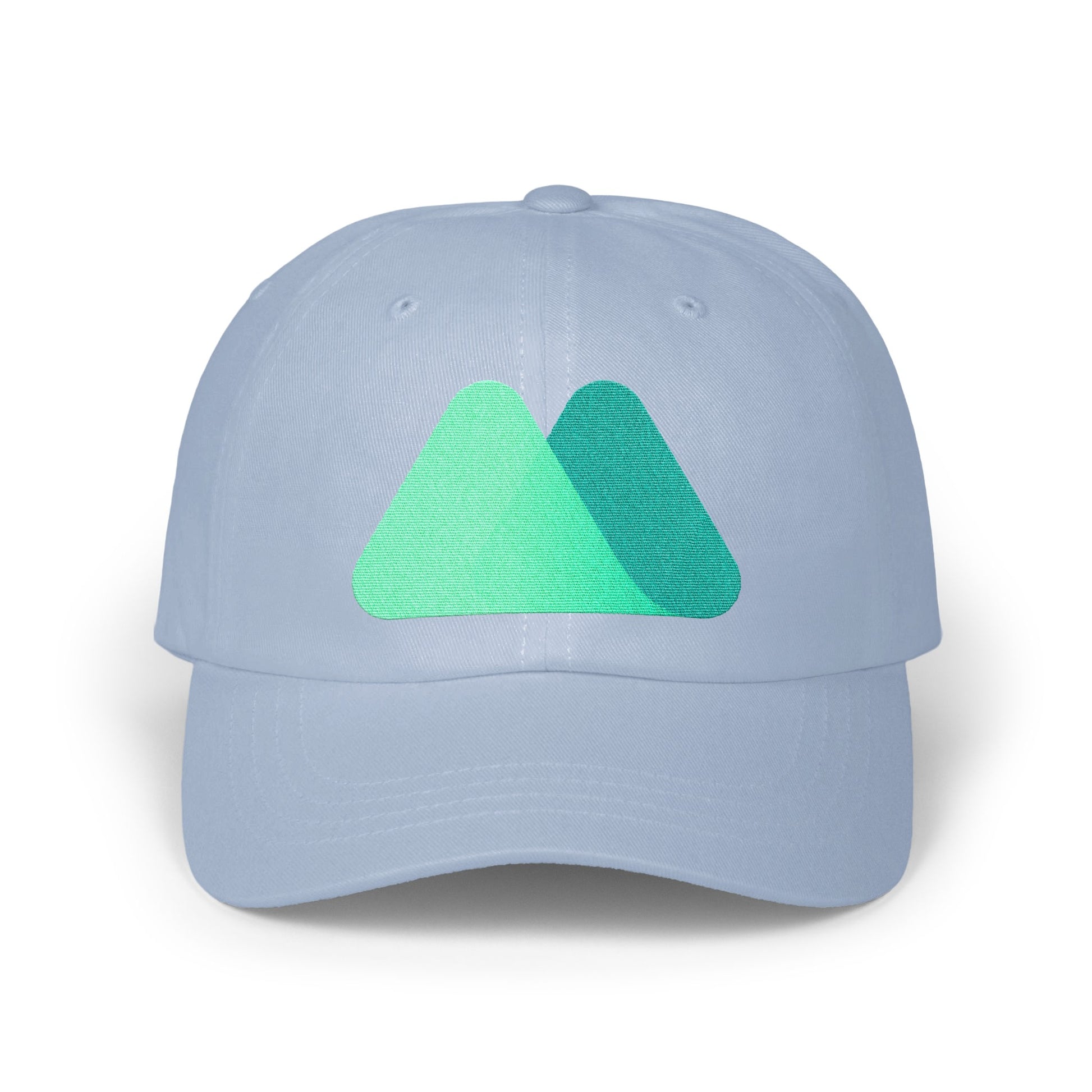 Stylish Light Blue Cap with Mountain Design product type