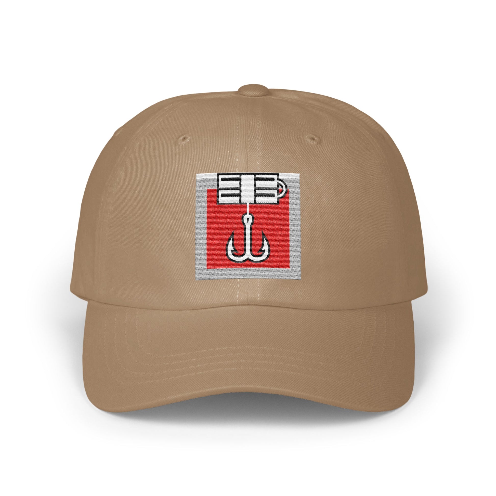 Stylish Beige Cap with Unique Embroidered Hook product