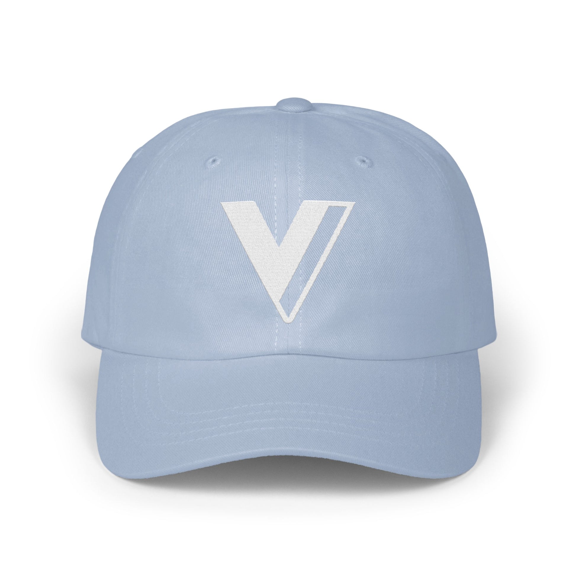 Stylish Bold V Design Light Blue Cap product