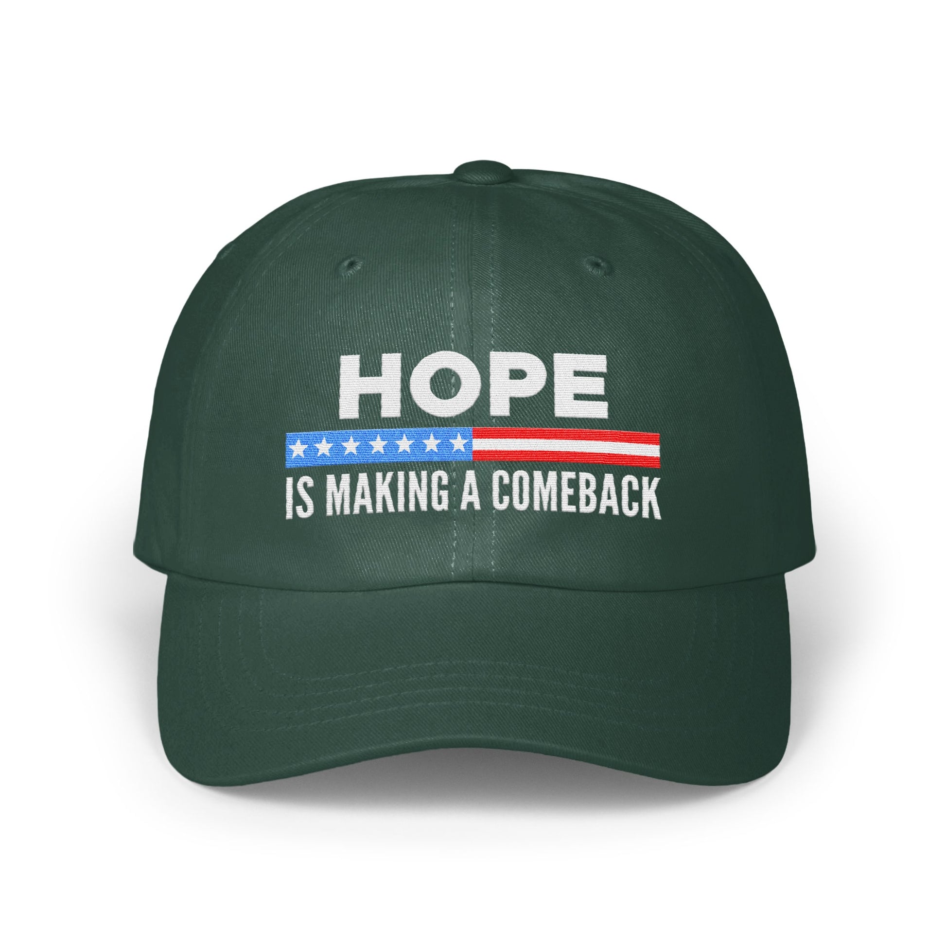 HOPE IS MAKING A COMEBACK stylish embroidered hat product