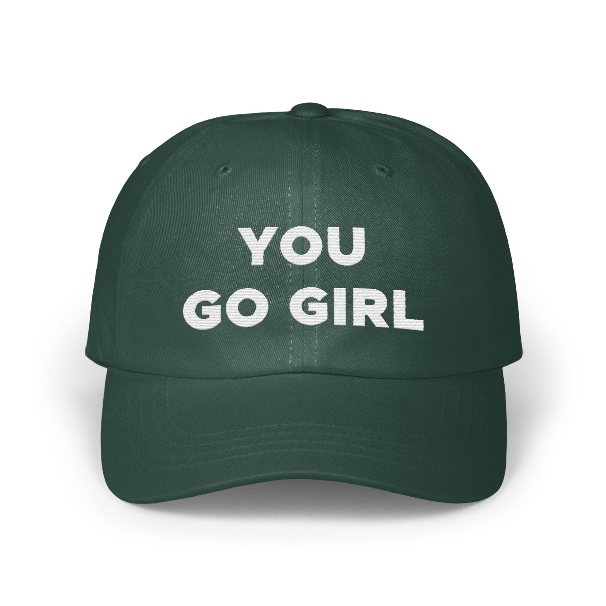 Motivational You Go Girl Green Hat Encouragement product type