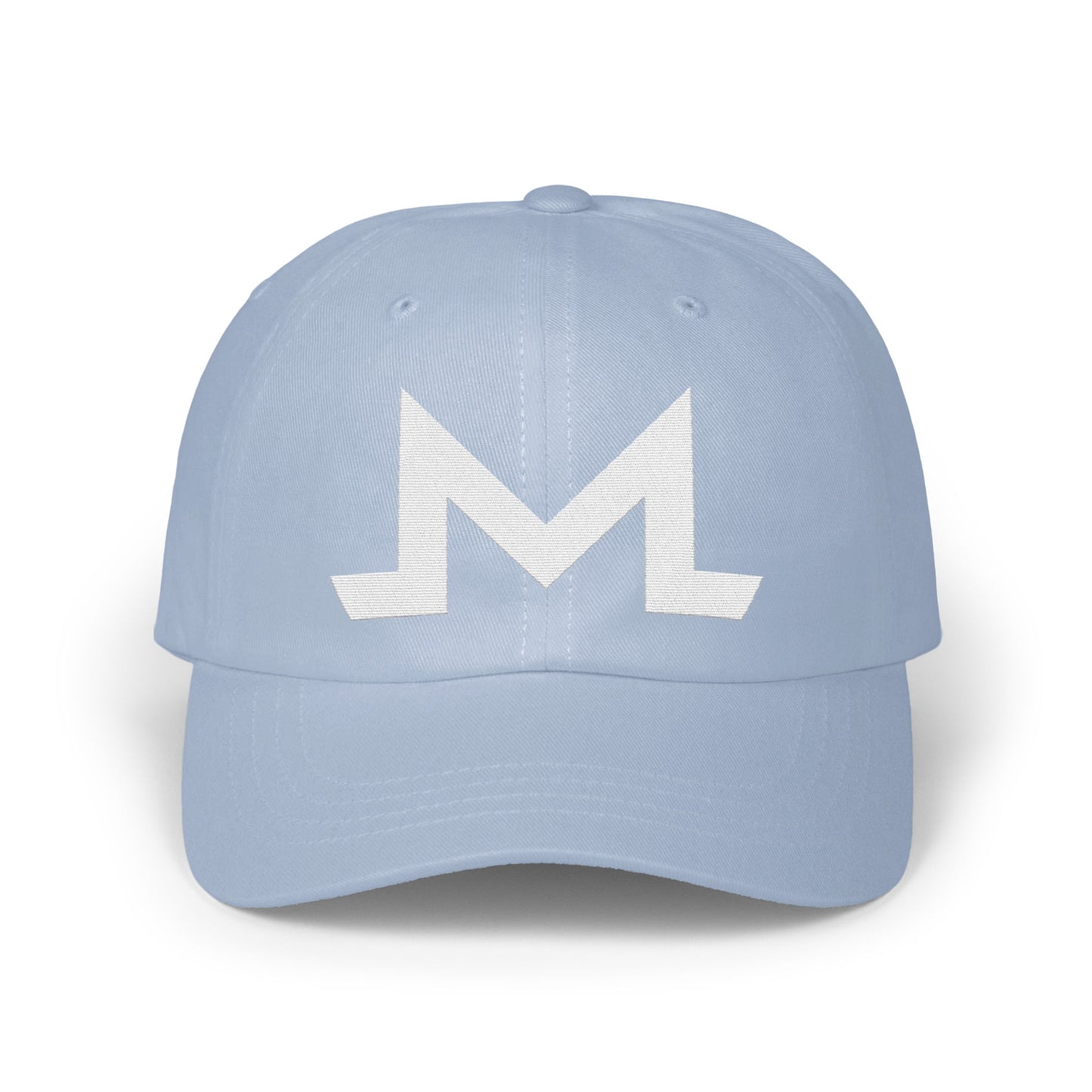 Sporty Light Blue Classy Monogrammed Baseball Cap product