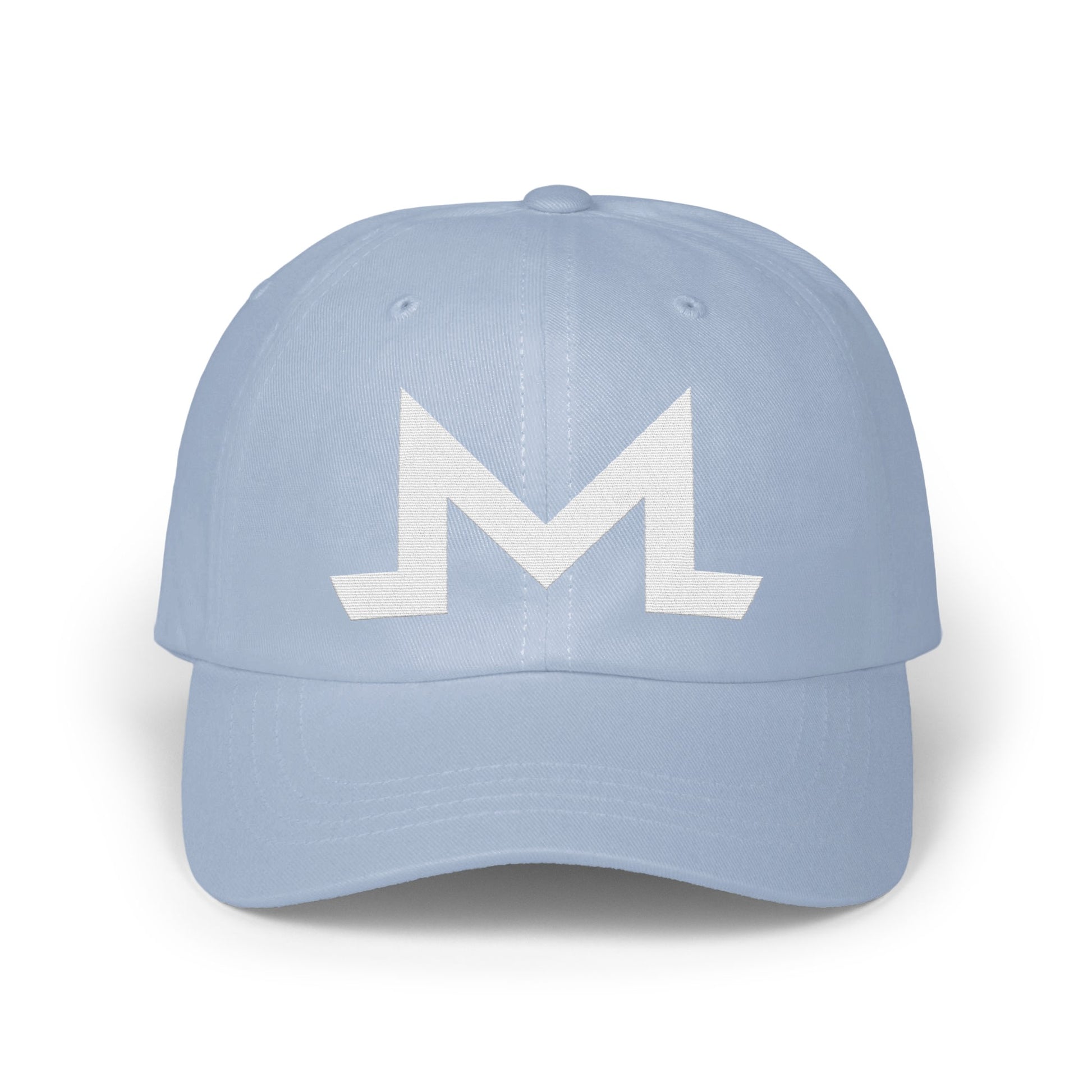 Sporty Light Blue Classy Monogrammed Baseball Cap product