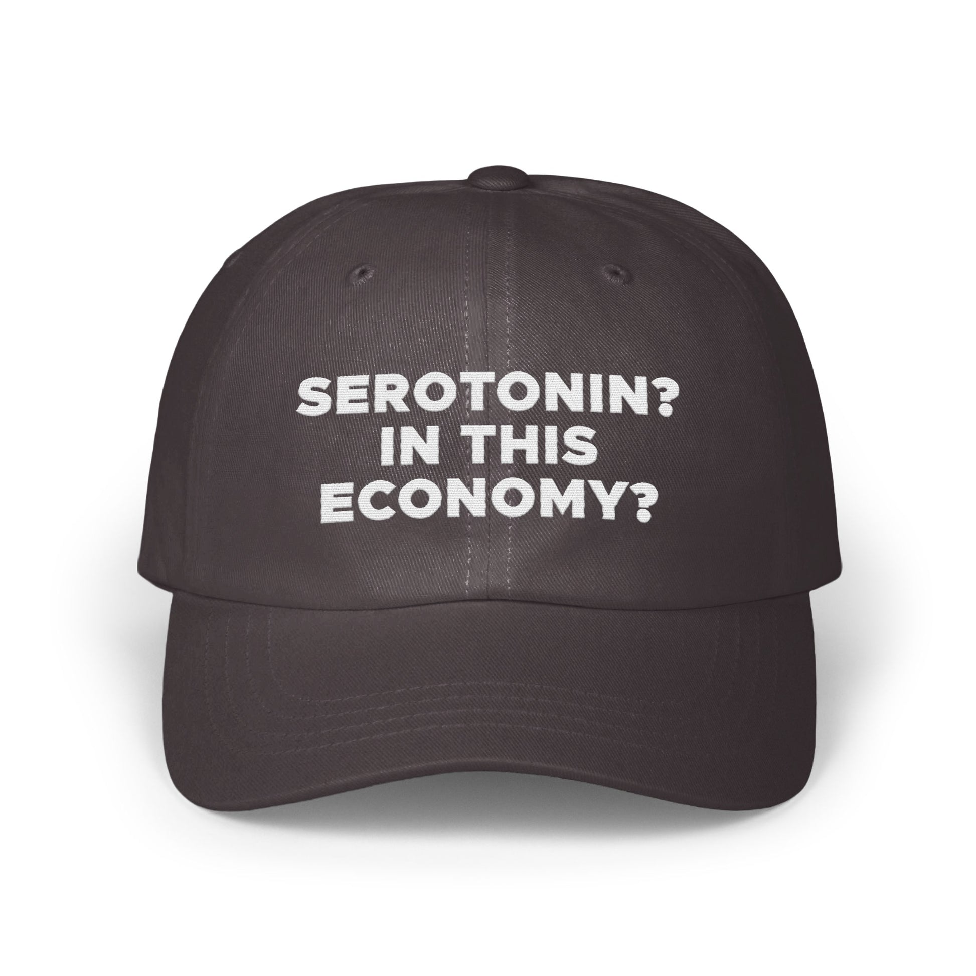 Serotonin In This Economy Embroidered Cap product type