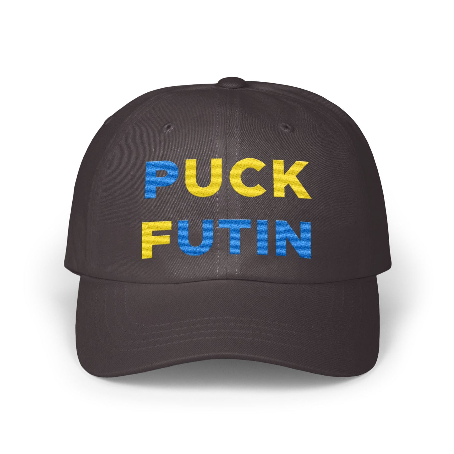 Puck Futin phrase printed design black hat product