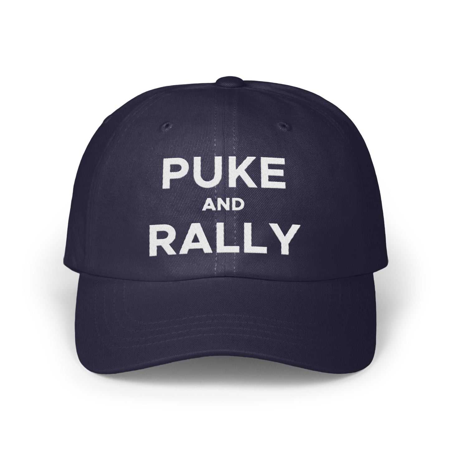 Puke and Rally Navy Blue Adjustable Cap product