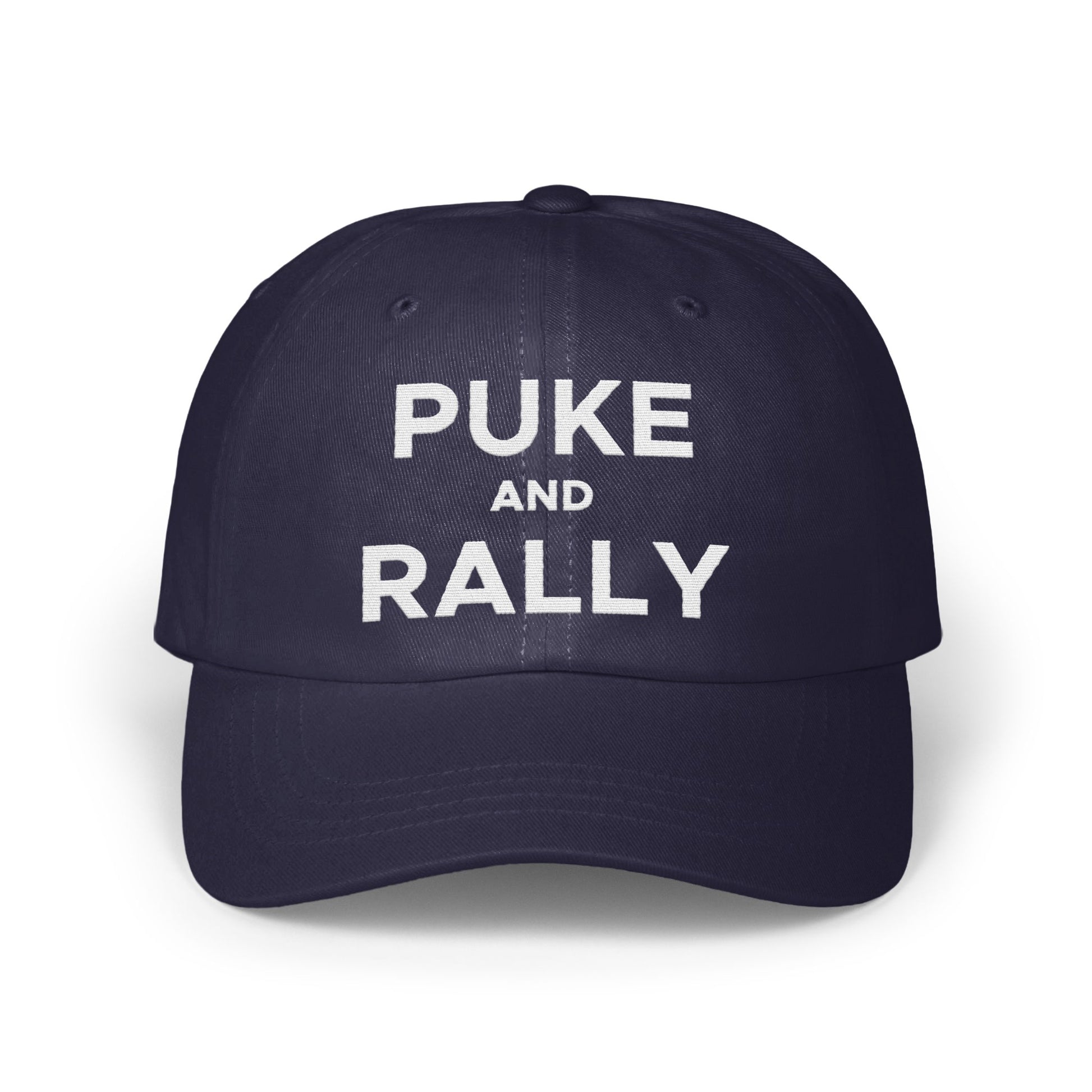 Puke and Rally Navy Blue Adjustable Cap product